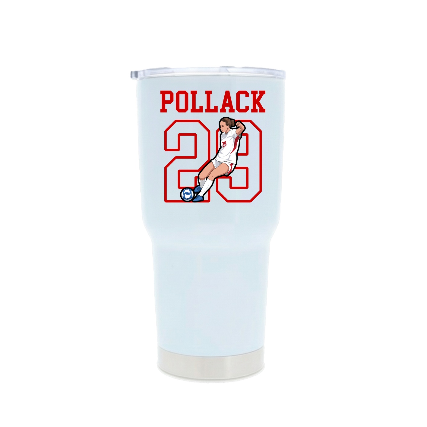 30oz Stainless Steel Tumbler — Shirsey in White