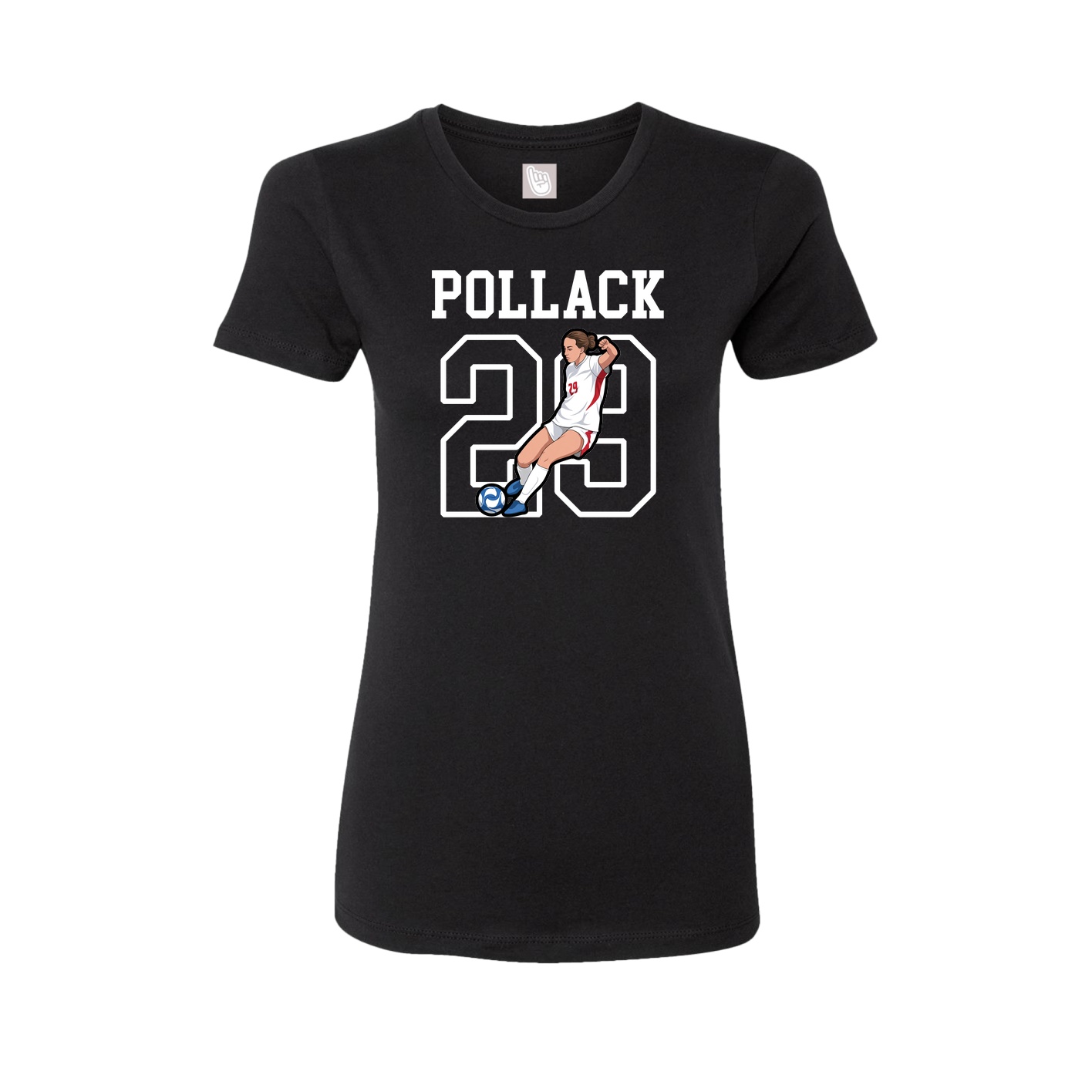 Fitted Women's Tee — Shirsey in Black