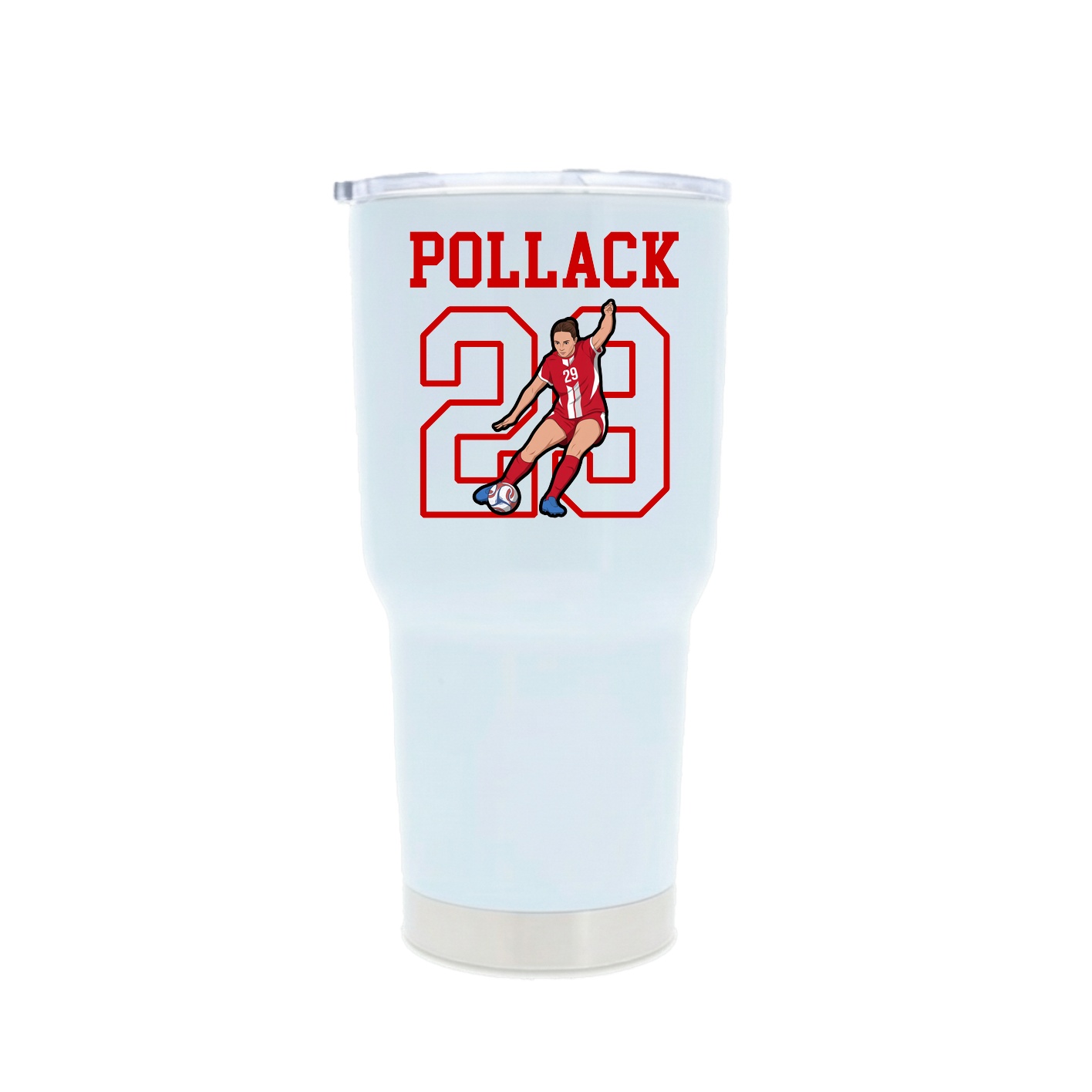 30oz Stainless Steel Tumbler — Shirsey in White