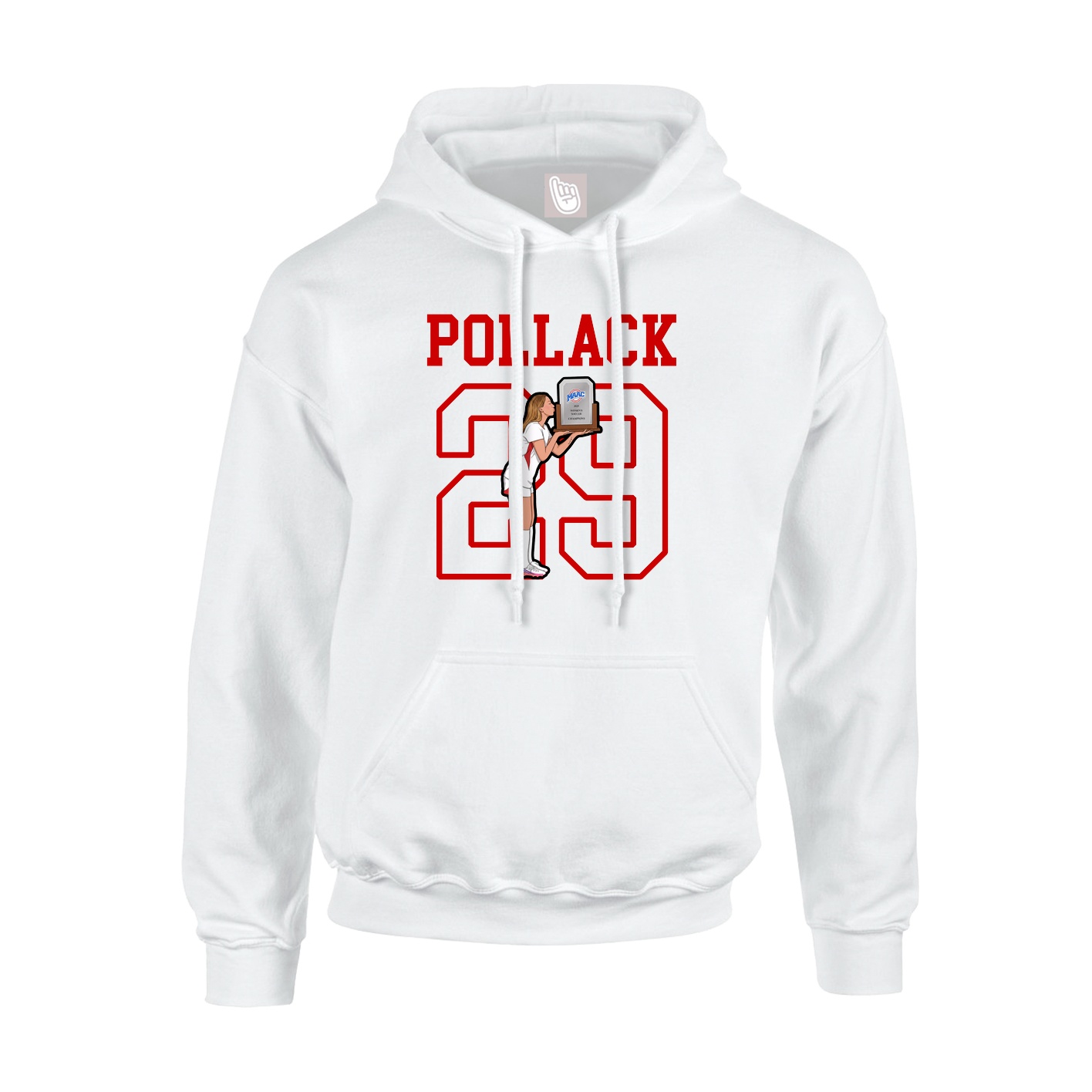 Hoodie — Shirsey in White