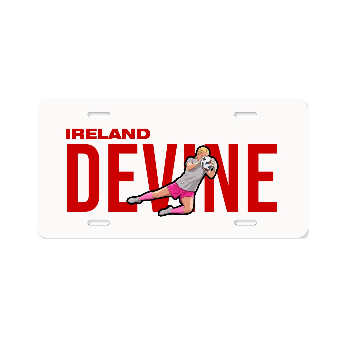 License Plate — Player Name in Classic