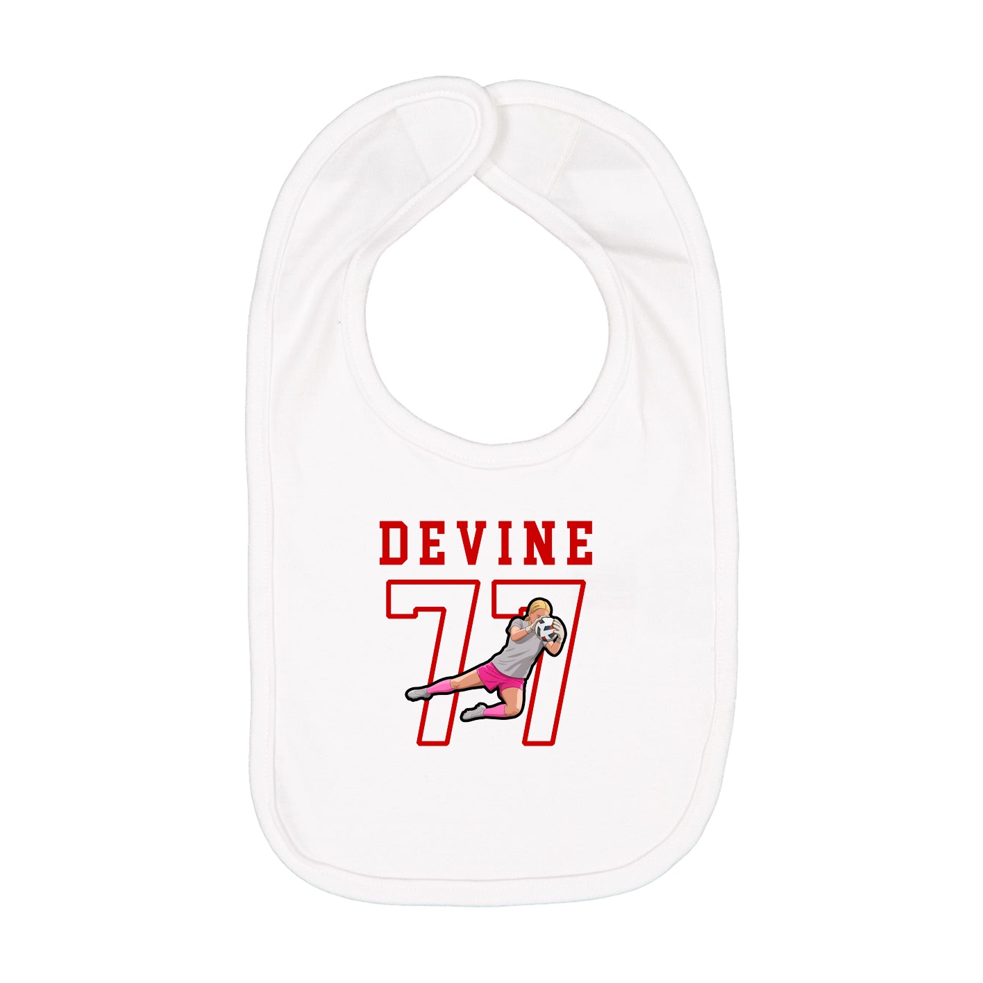 Infant Bib — Shirsey in White