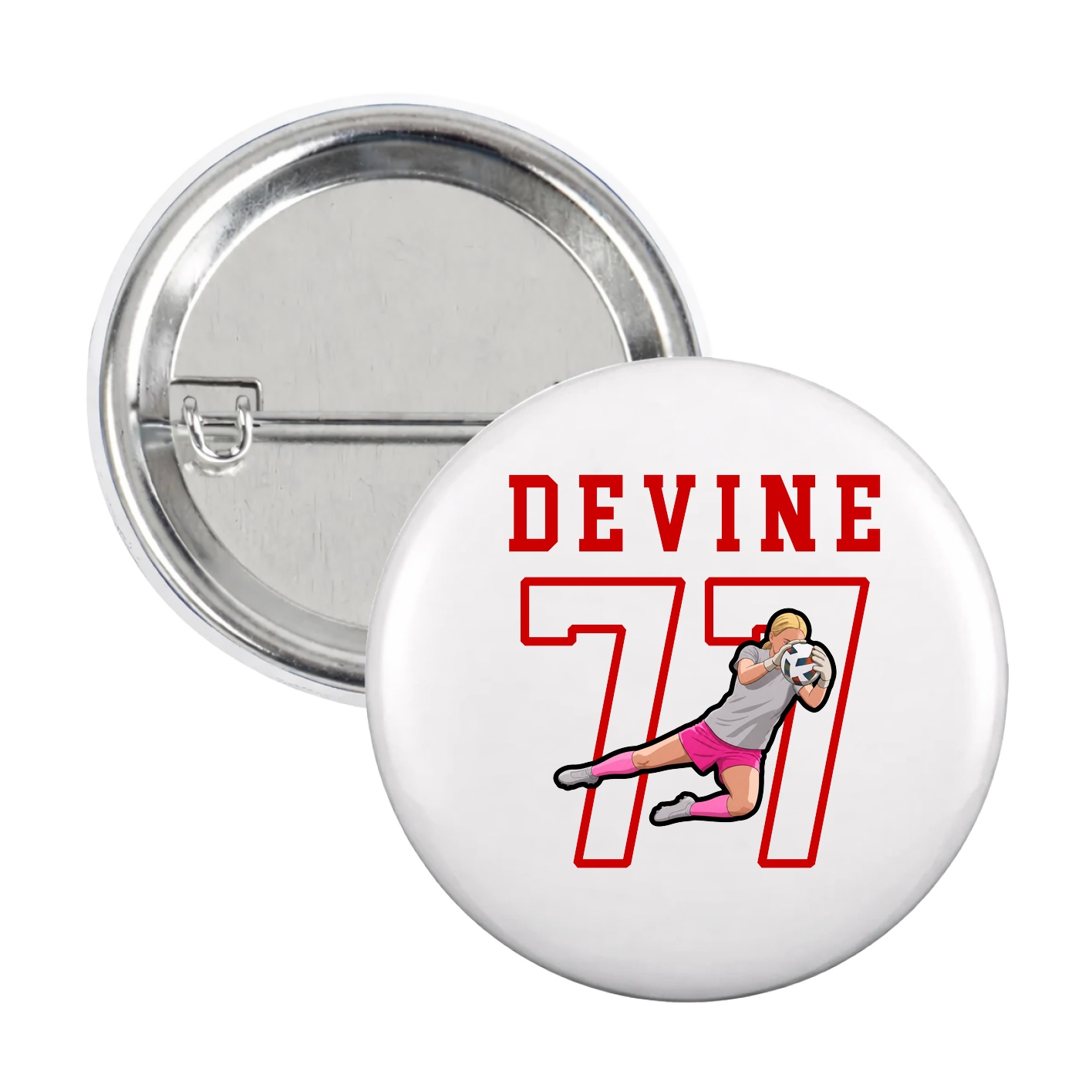Game Day Button — Shirsey in White