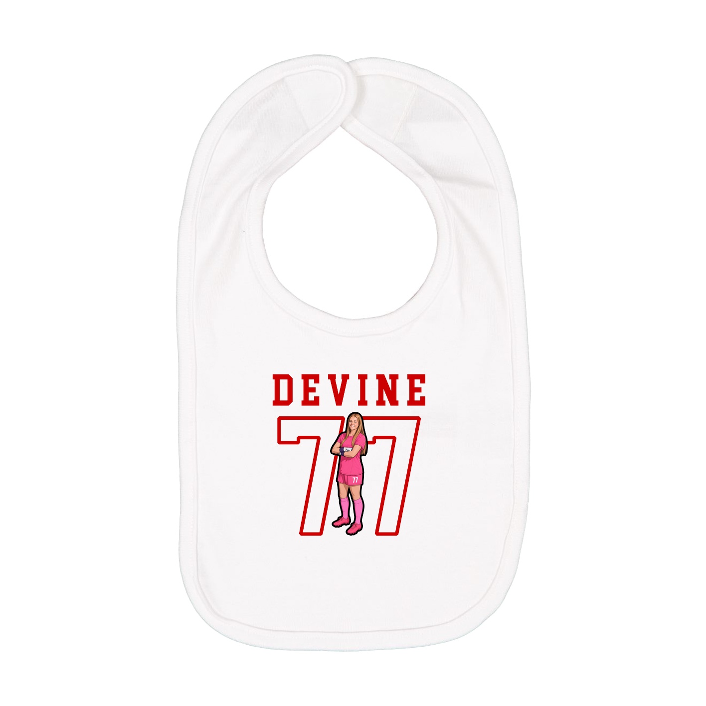 Infant Bib — Shirsey in White