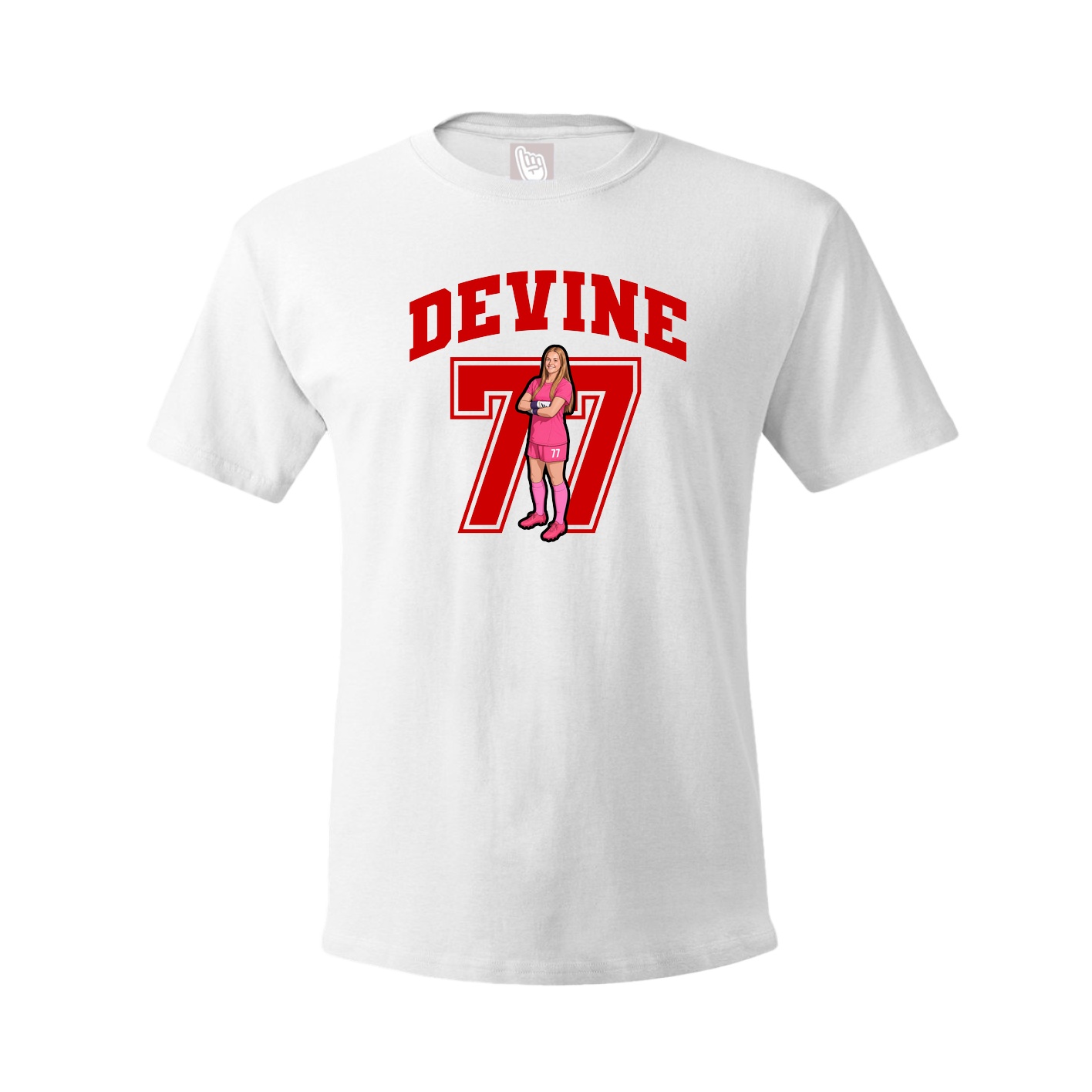 Tee — Number in White