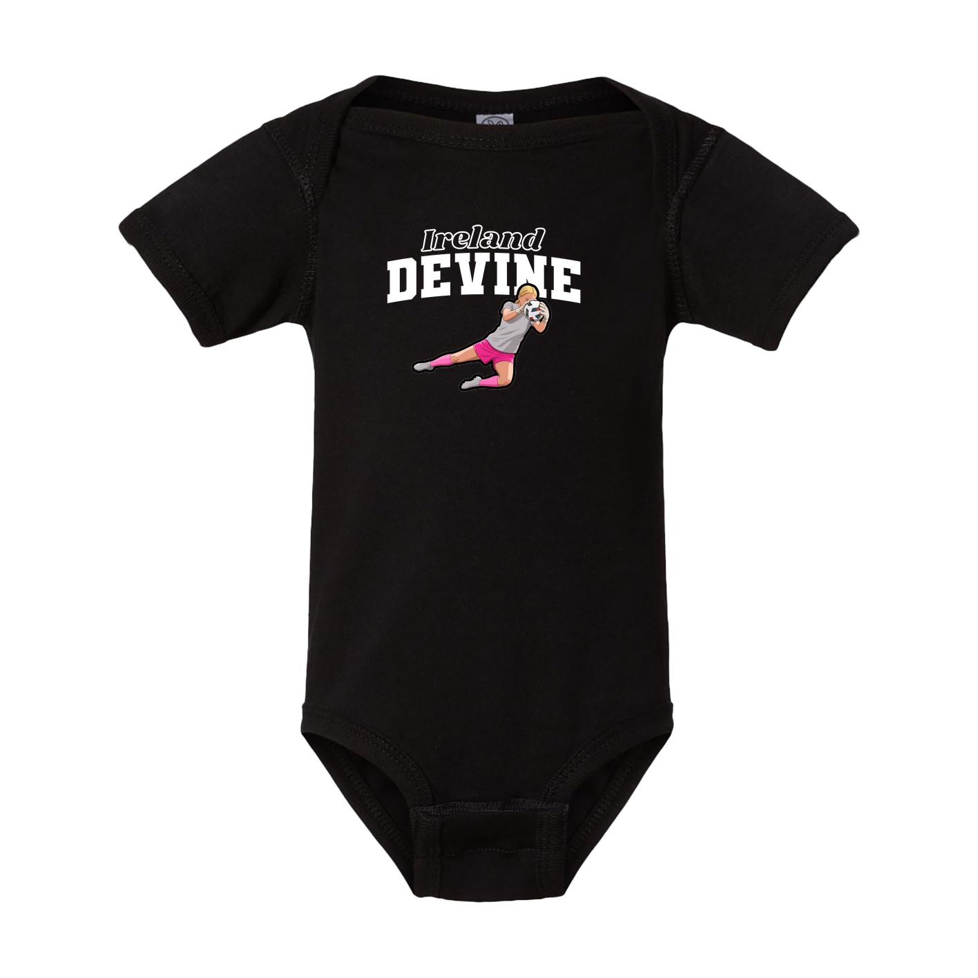 Baby Onesie — Name Arch in Black