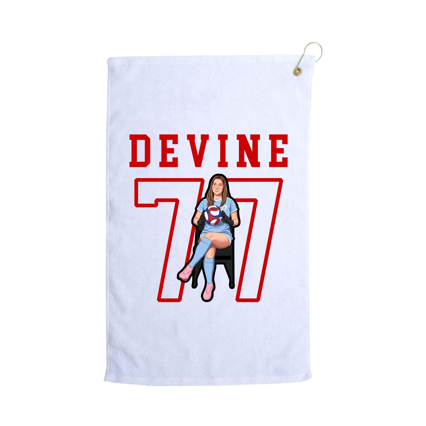 Golf Towel — Shirsey in White