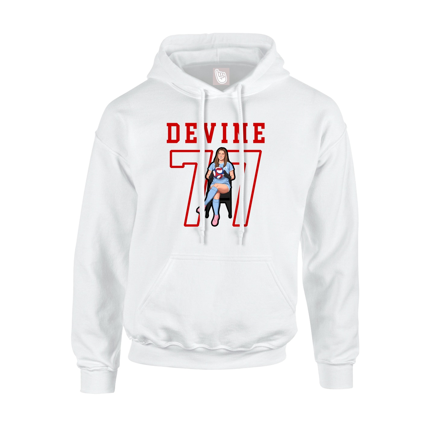 Hoodie — Shirsey in White
