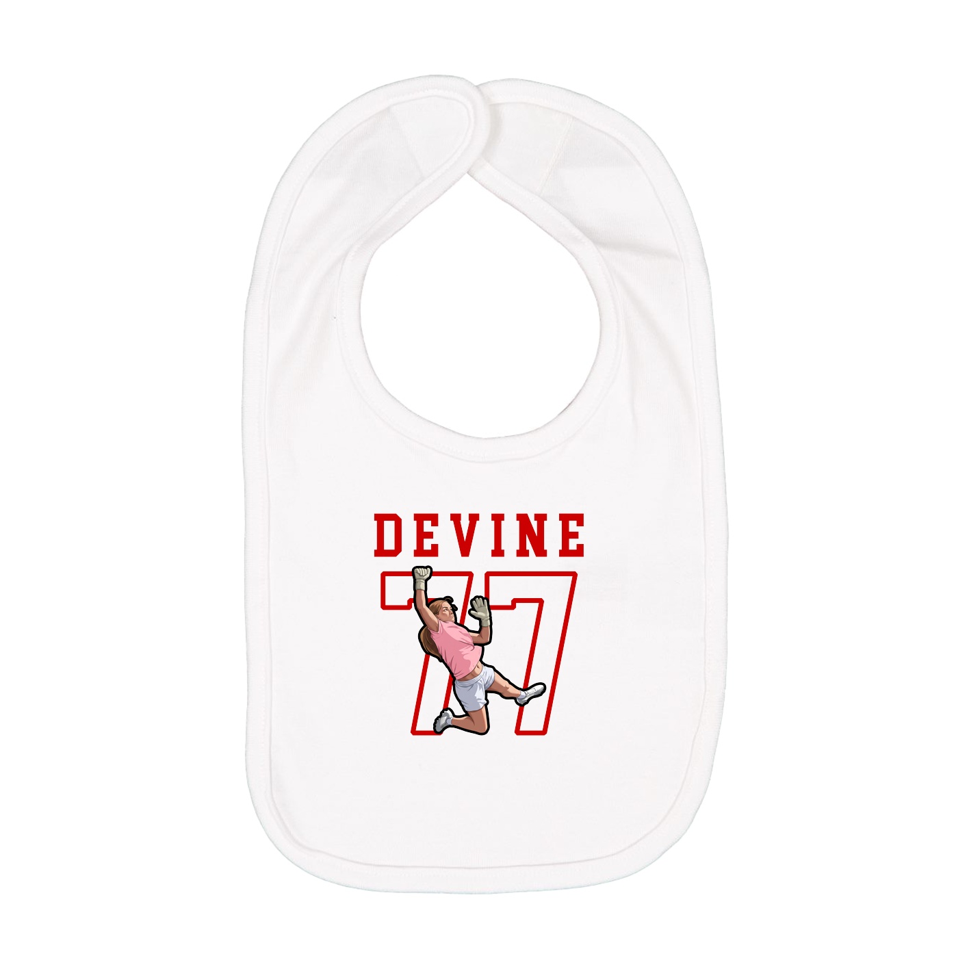 Infant Bib — Shirsey in White