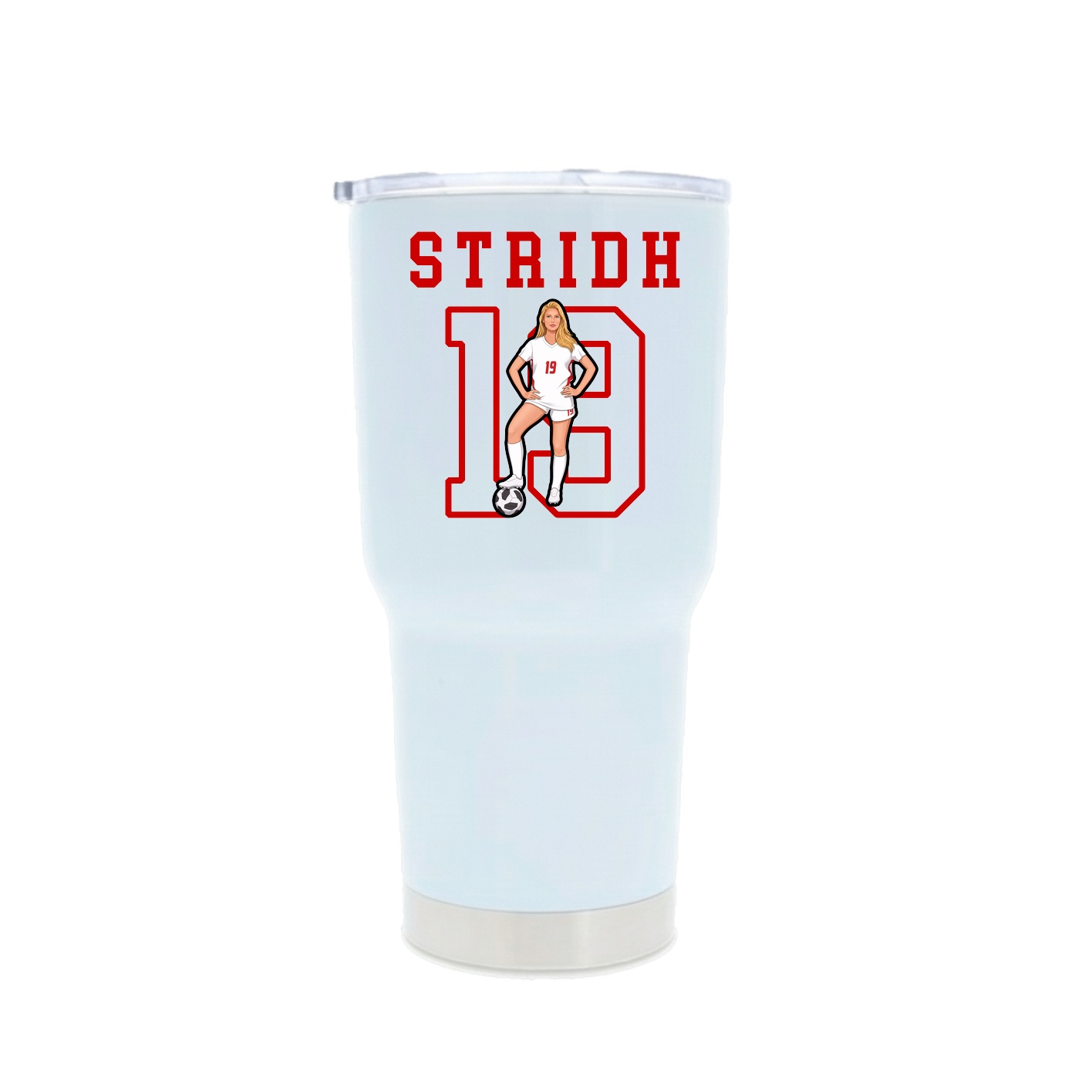 30oz Stainless Steel Tumbler — Shirsey in White