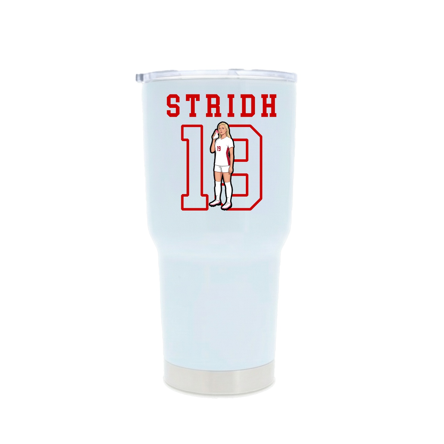 30oz Stainless Steel Tumbler — Shirsey in White