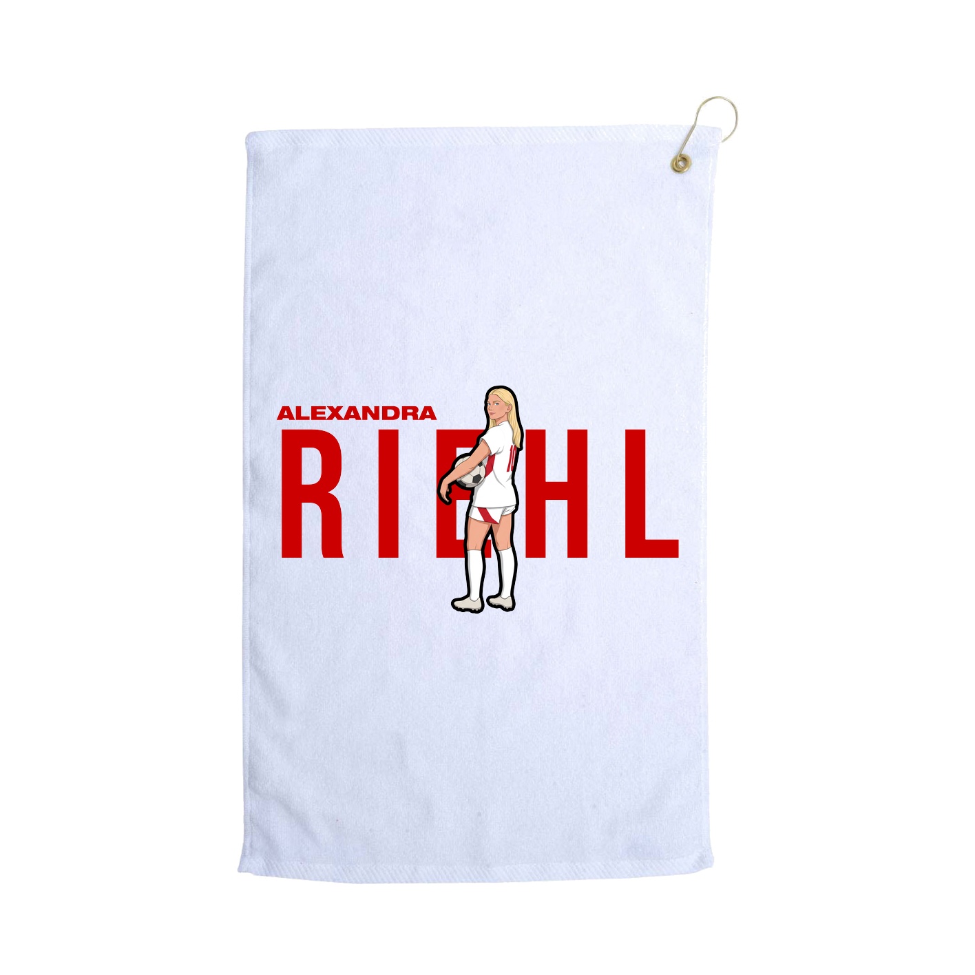 Golf Towel — Player Name in White