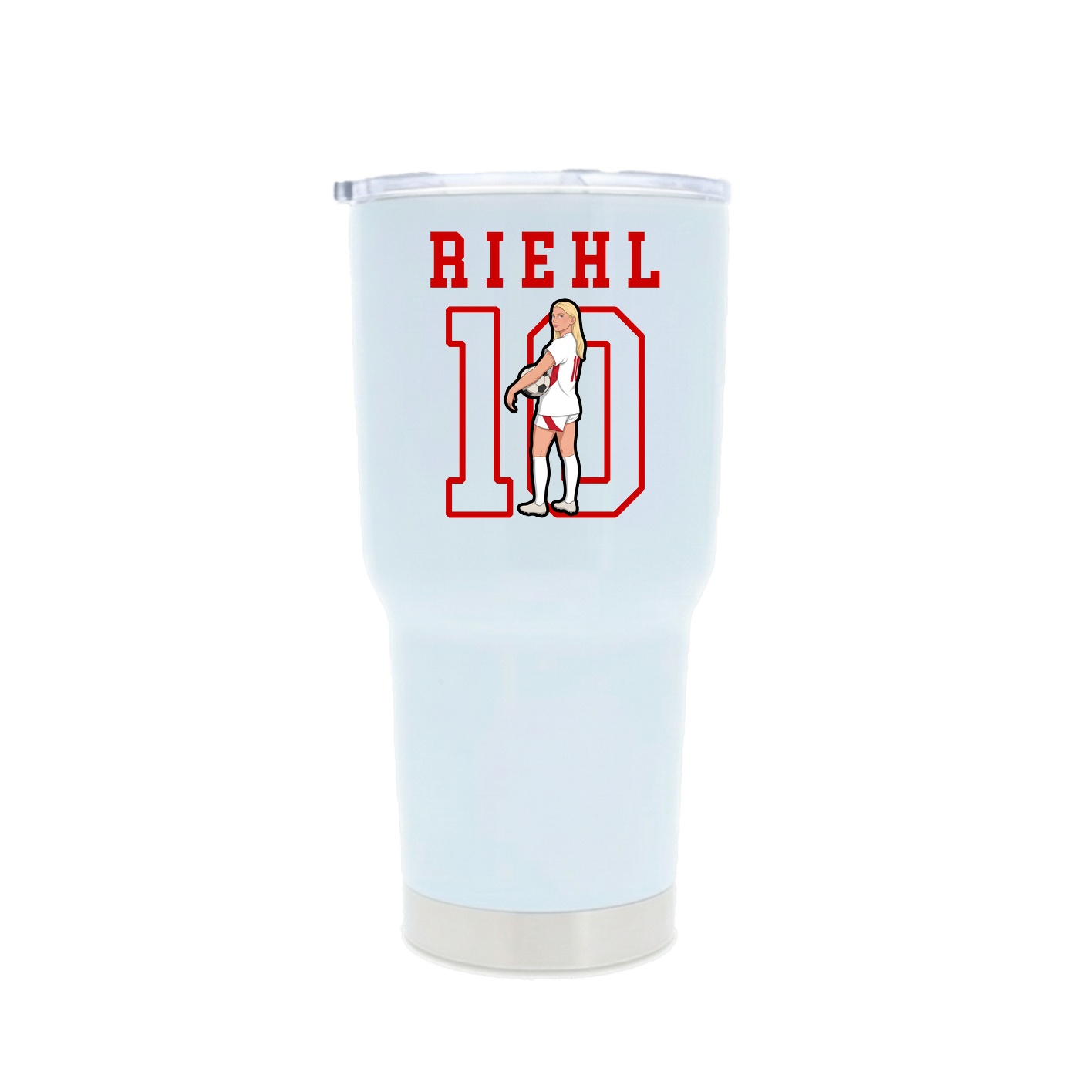 30oz Stainless Steel Tumbler — Shirsey in White