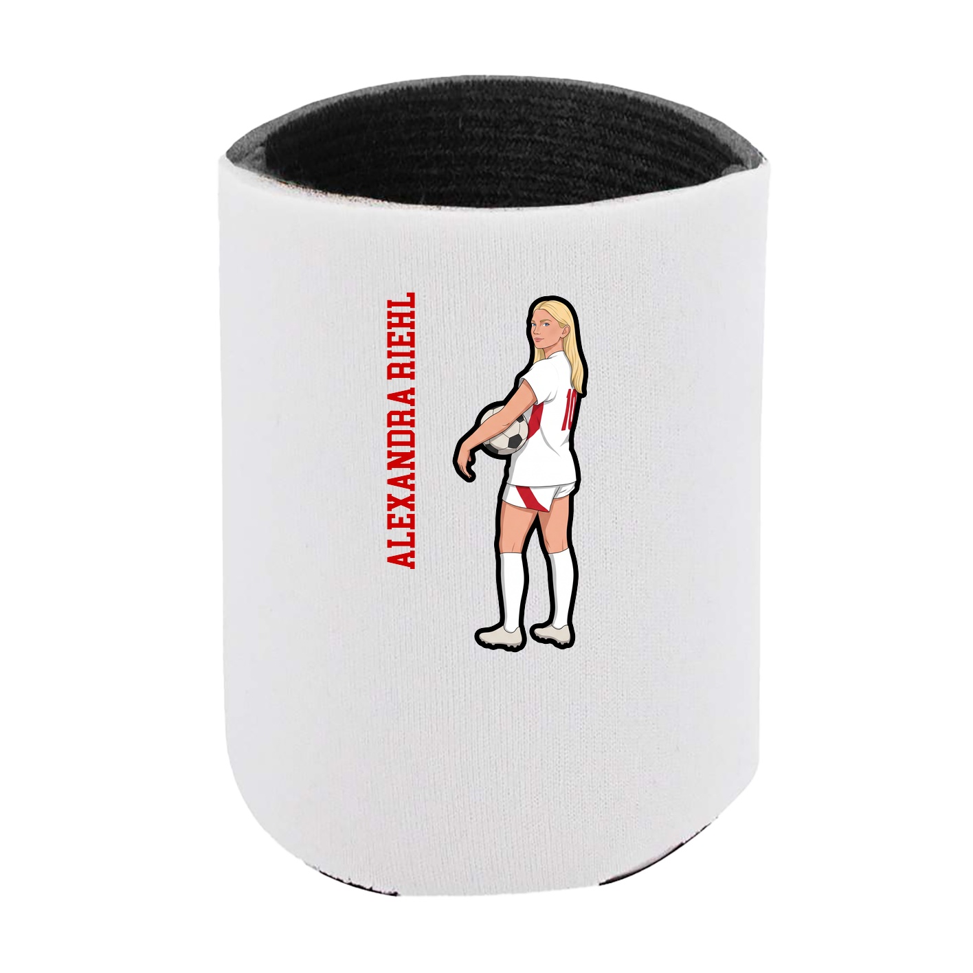 Can Holder — Name Vertical in White