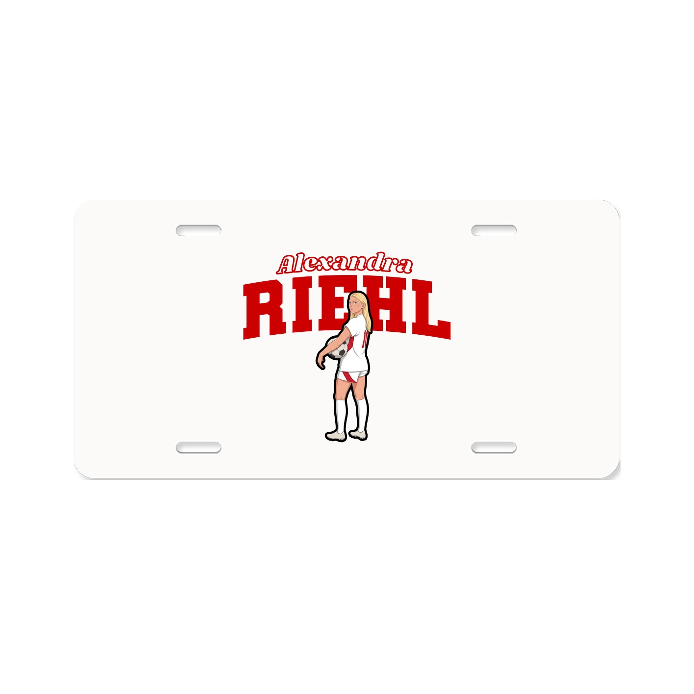 License Plate — Name Arch in Classic