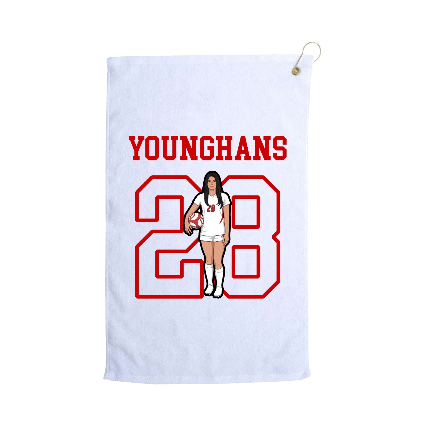 Golf Towel — Shirsey in White