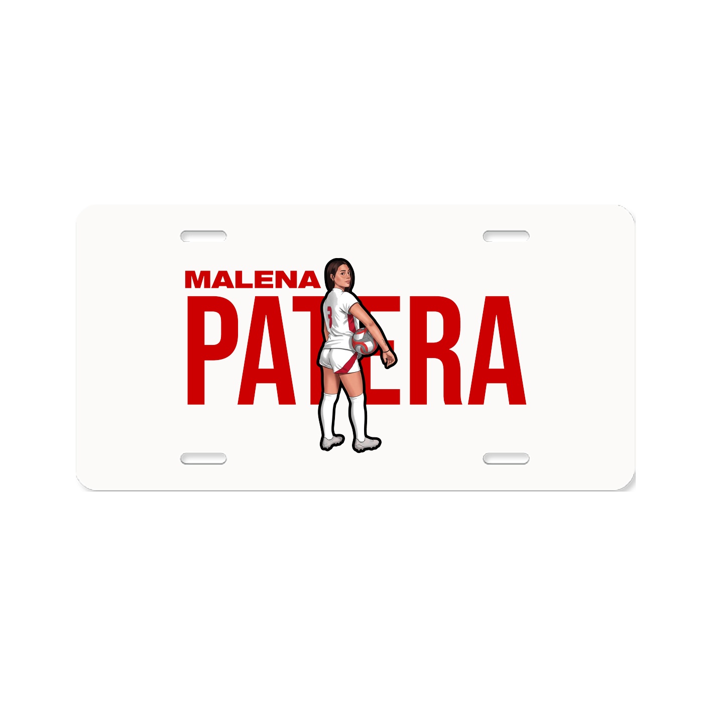 License Plate — Player Name in Classic