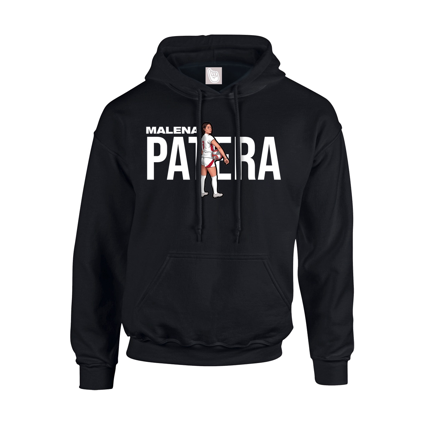 Youth Hoodie — Player Name in Black