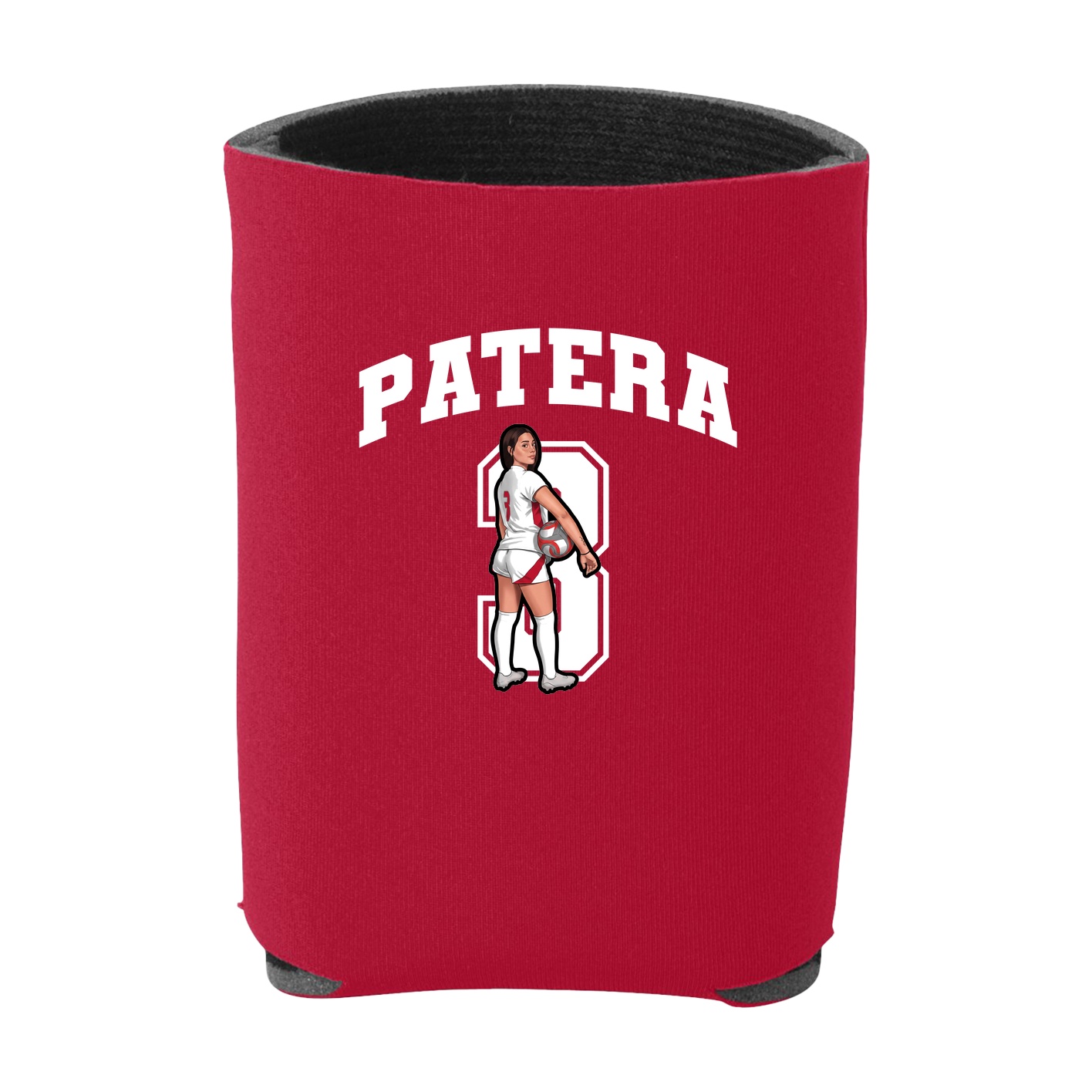 Can Holder — Number in Red