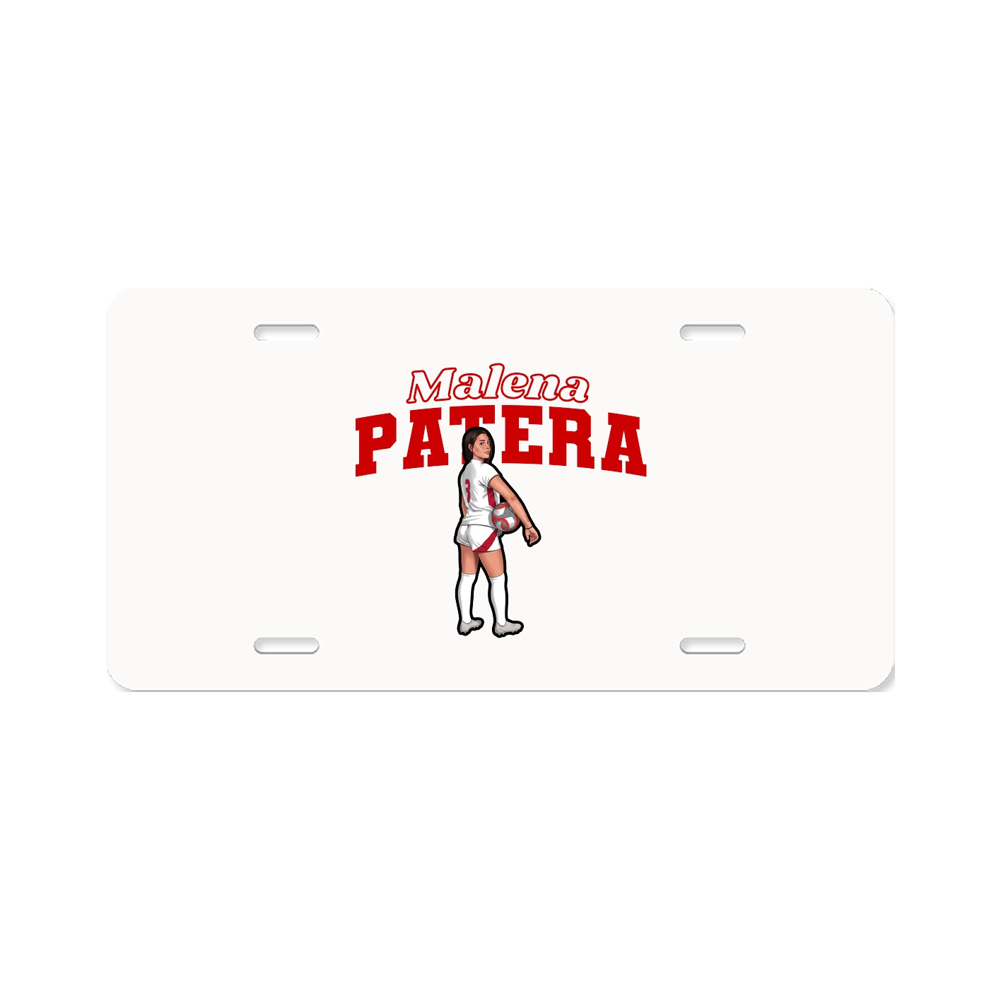 License Plate — Name Arch in Classic