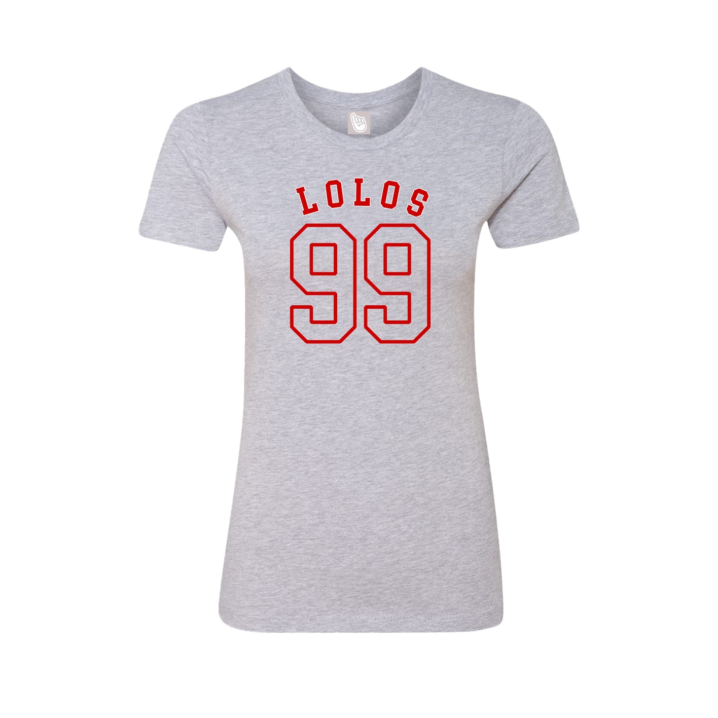 Fitted Women's Tee — Shirsey Arch in Grey