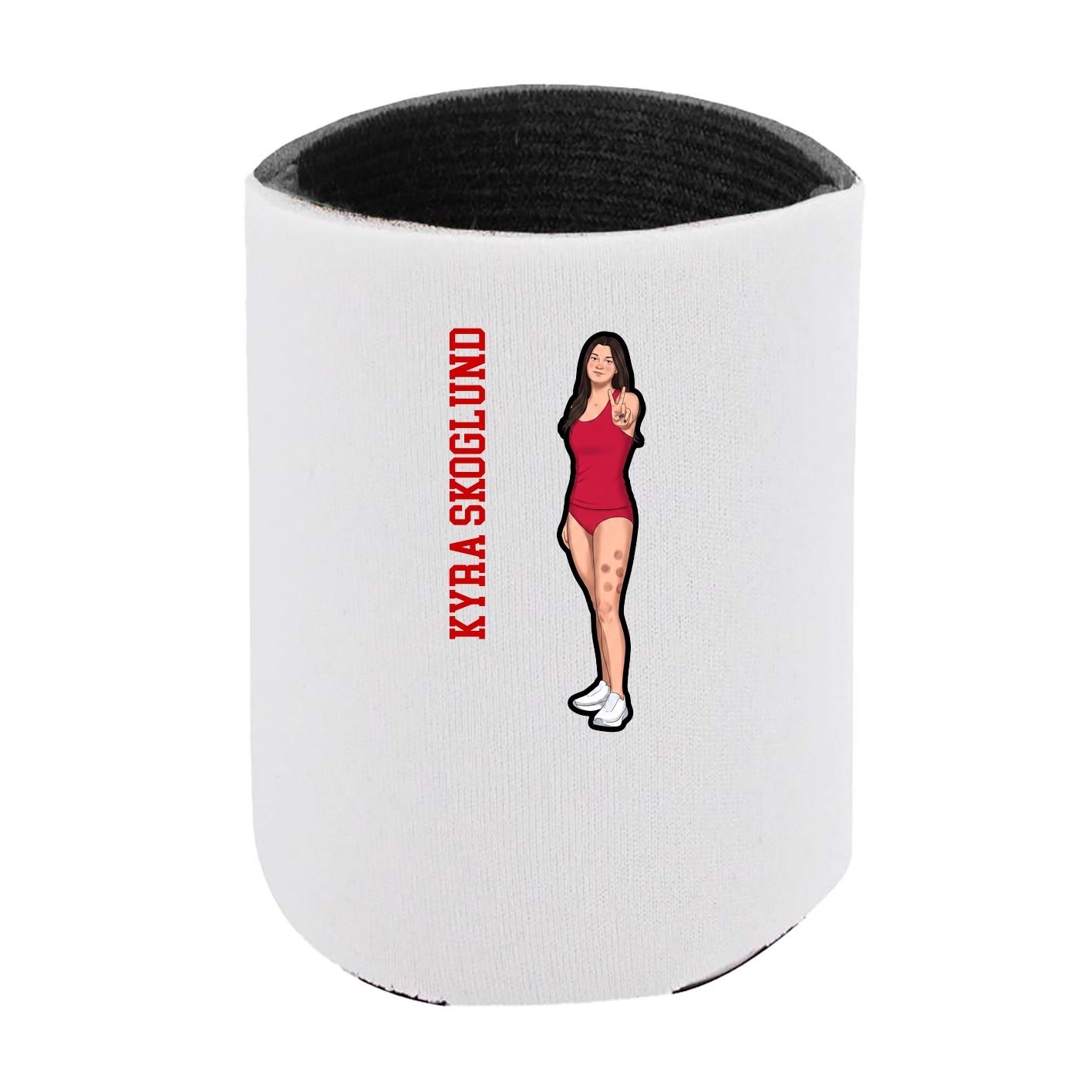 Can Holder — Name Vertical in White