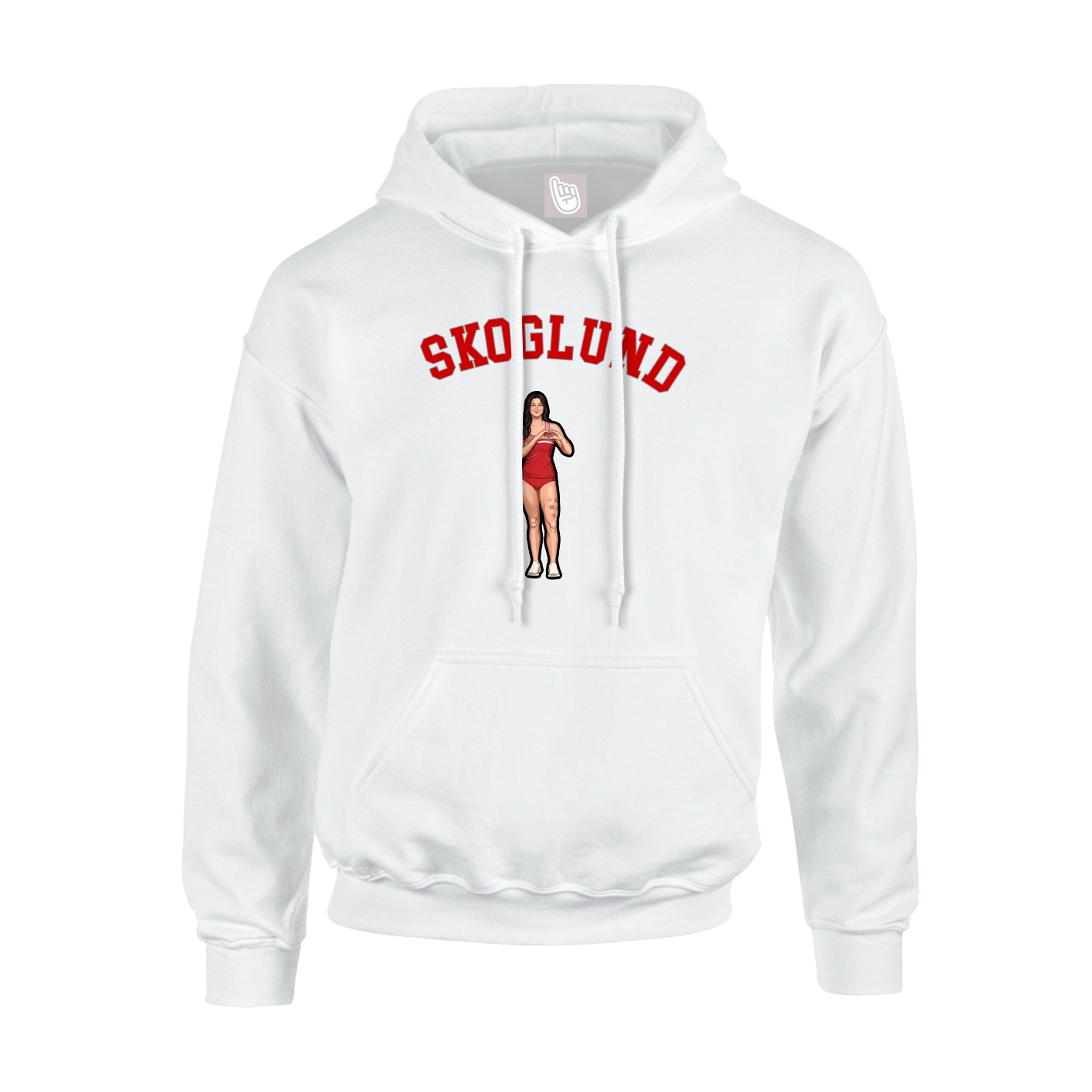 Youth Hoodie — Shirsey Arch in White