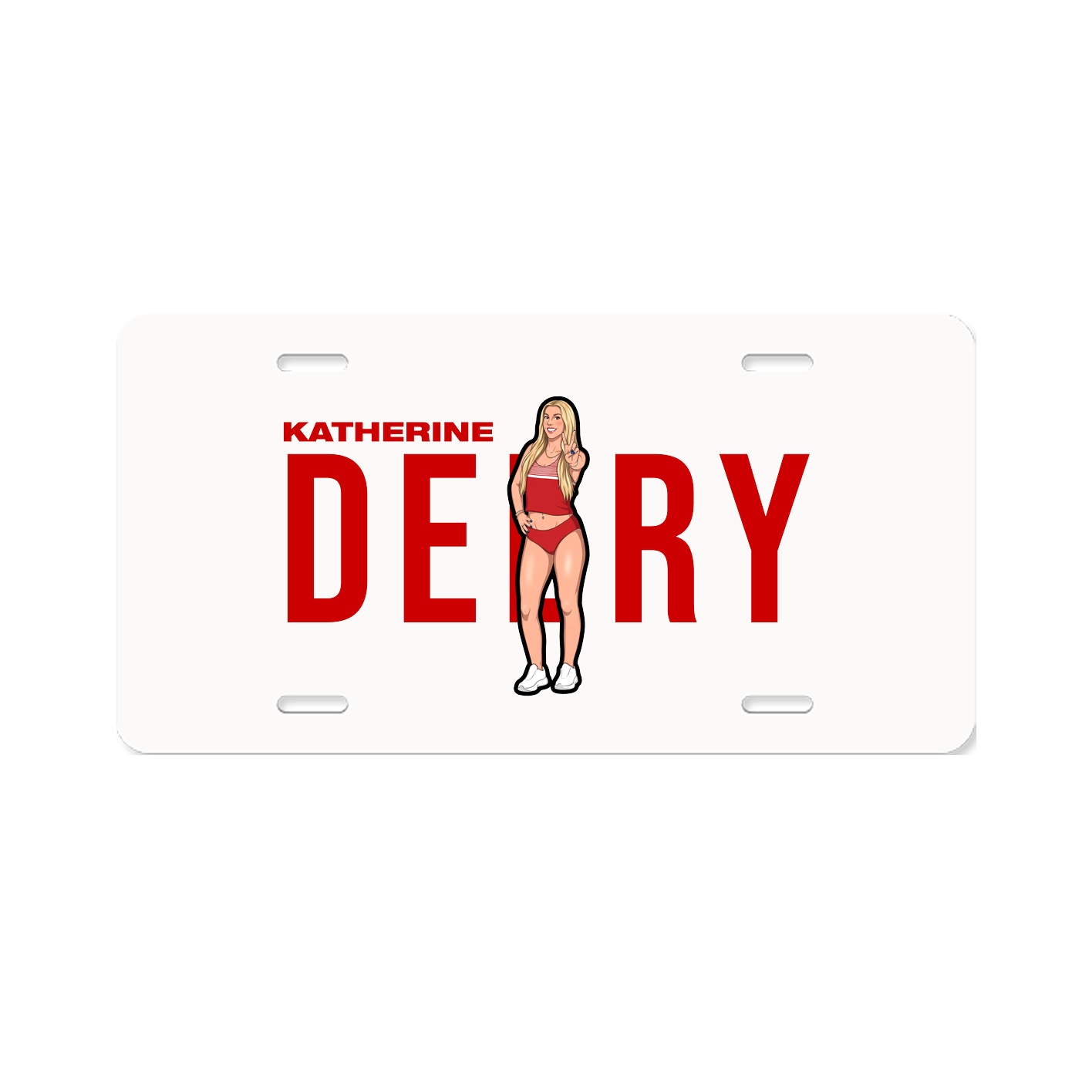 License Plate — Player Name in Classic