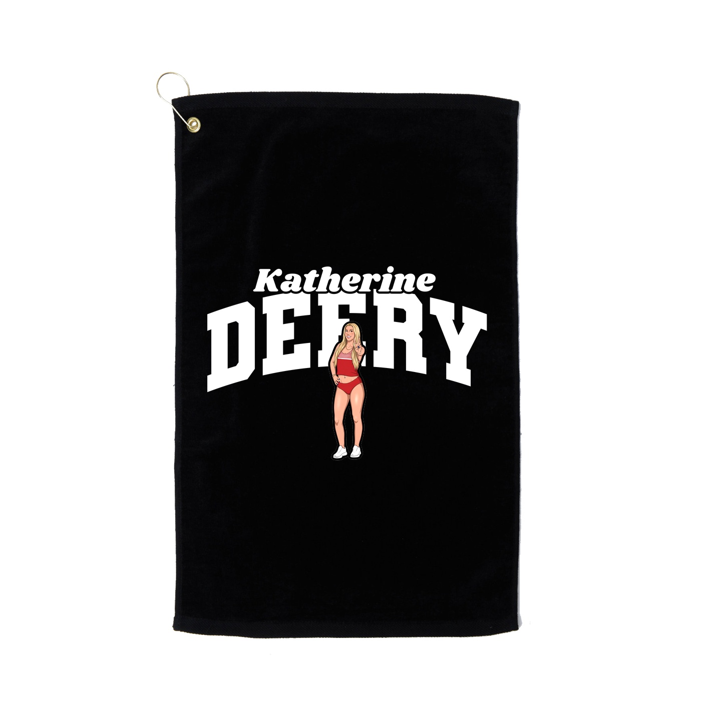 Golf Towel — Signature Arch in Black