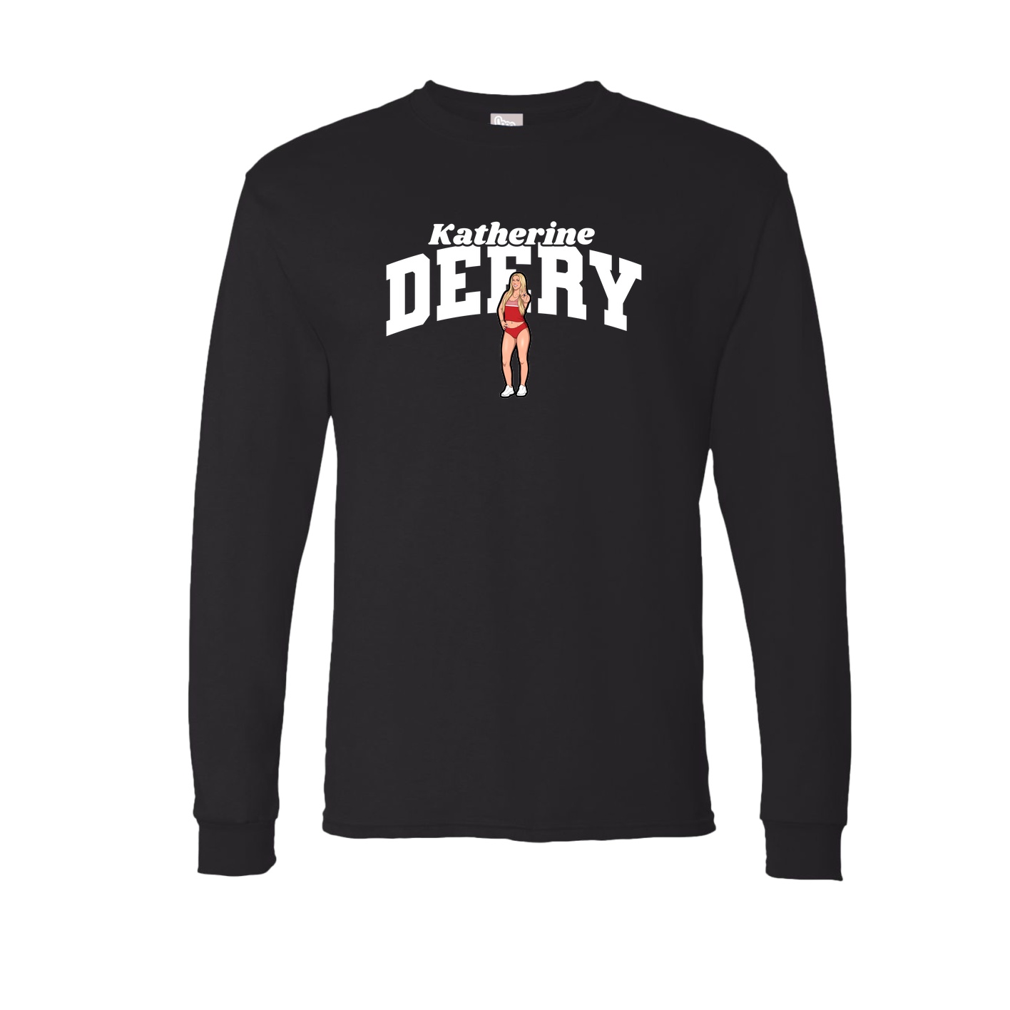 Long Sleeve Tee — Signature Arch in Black