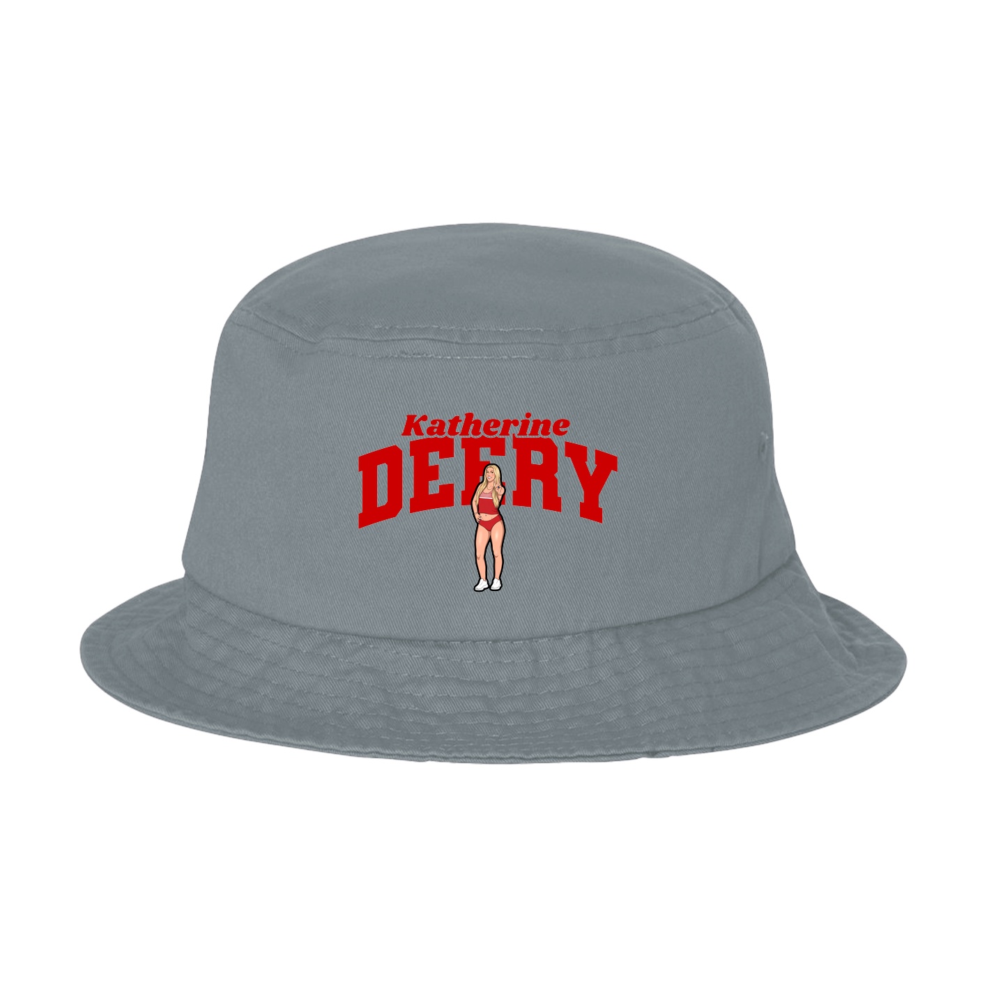 Bucket Cap — Signature Arch in Grey