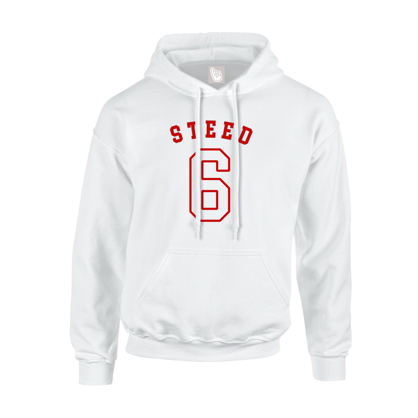 Youth Hoodie — Shirsey Arch in White