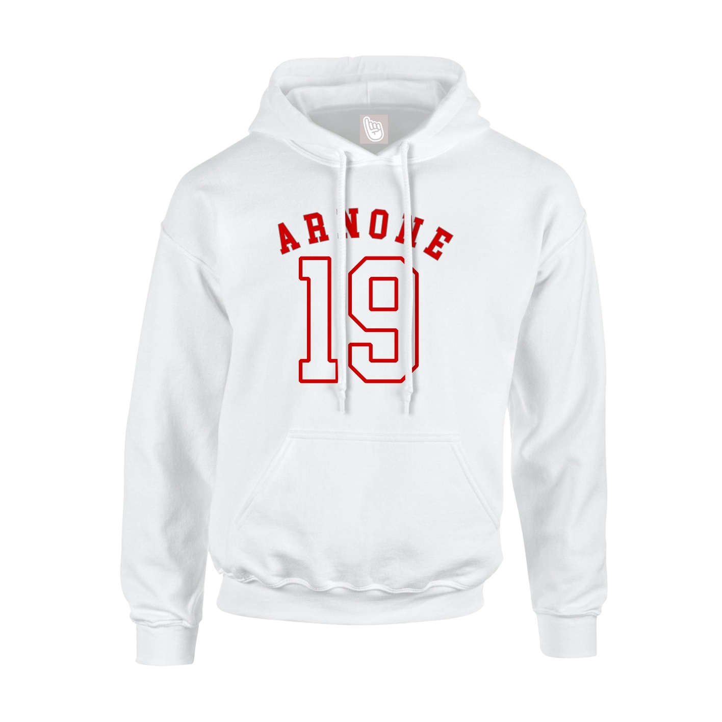 Hoodie — Shirsey Arch in White