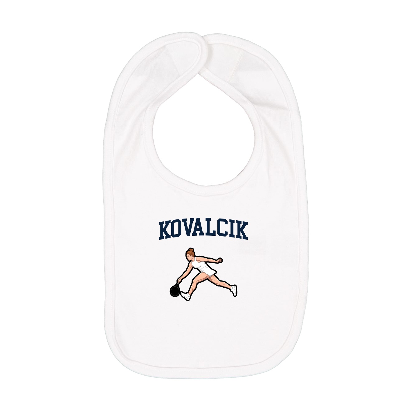 Infant Bib — Shirsey in White