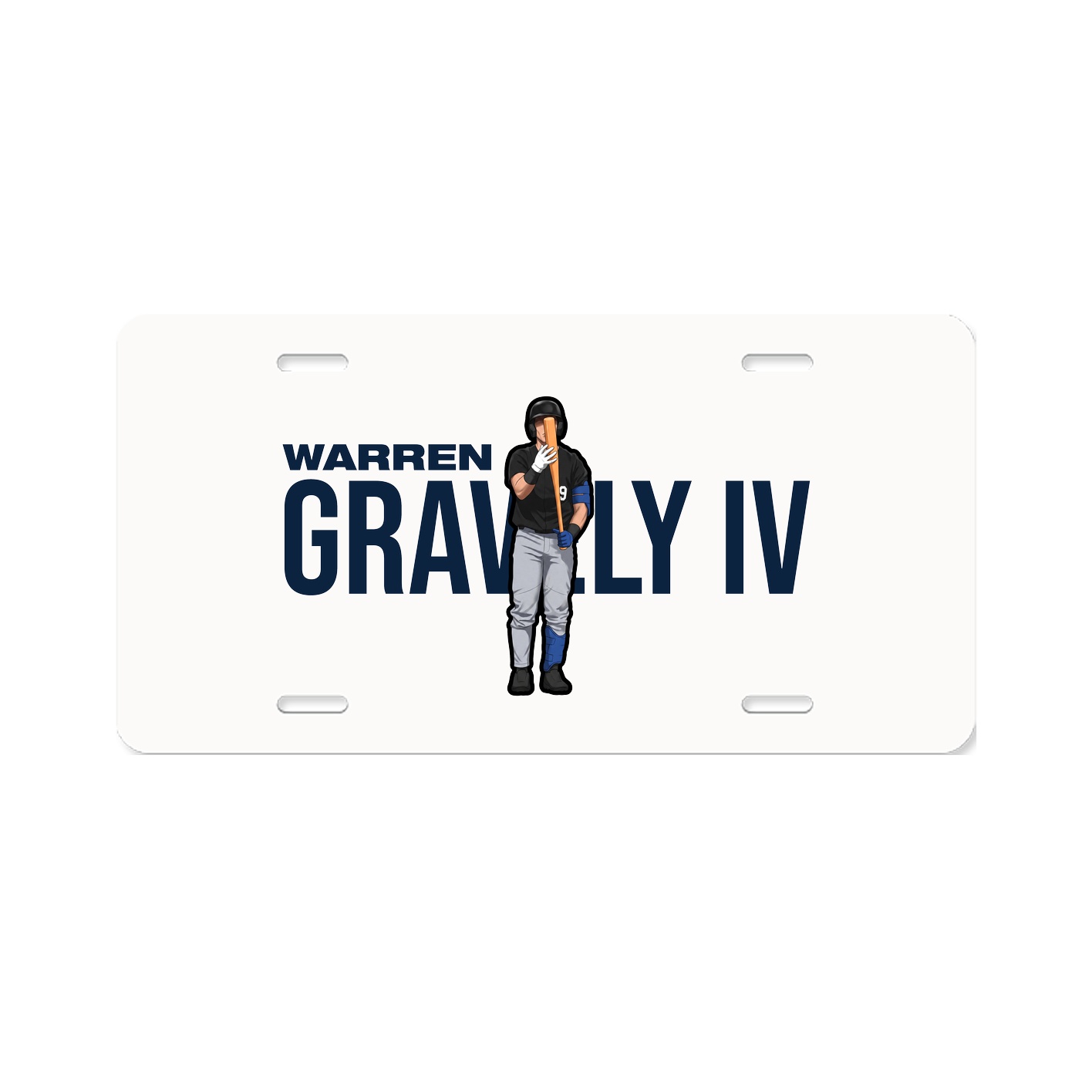 License Plate — Player Name in Classic