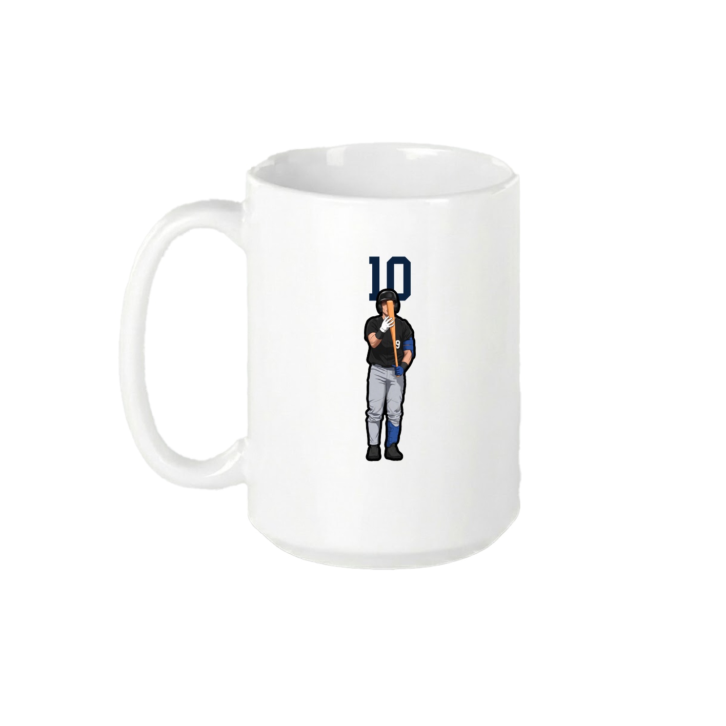 15oz Coffee Mug — Number Top in White