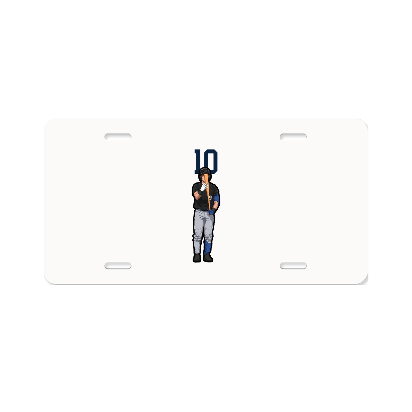 License Plate — Number Top in Classic