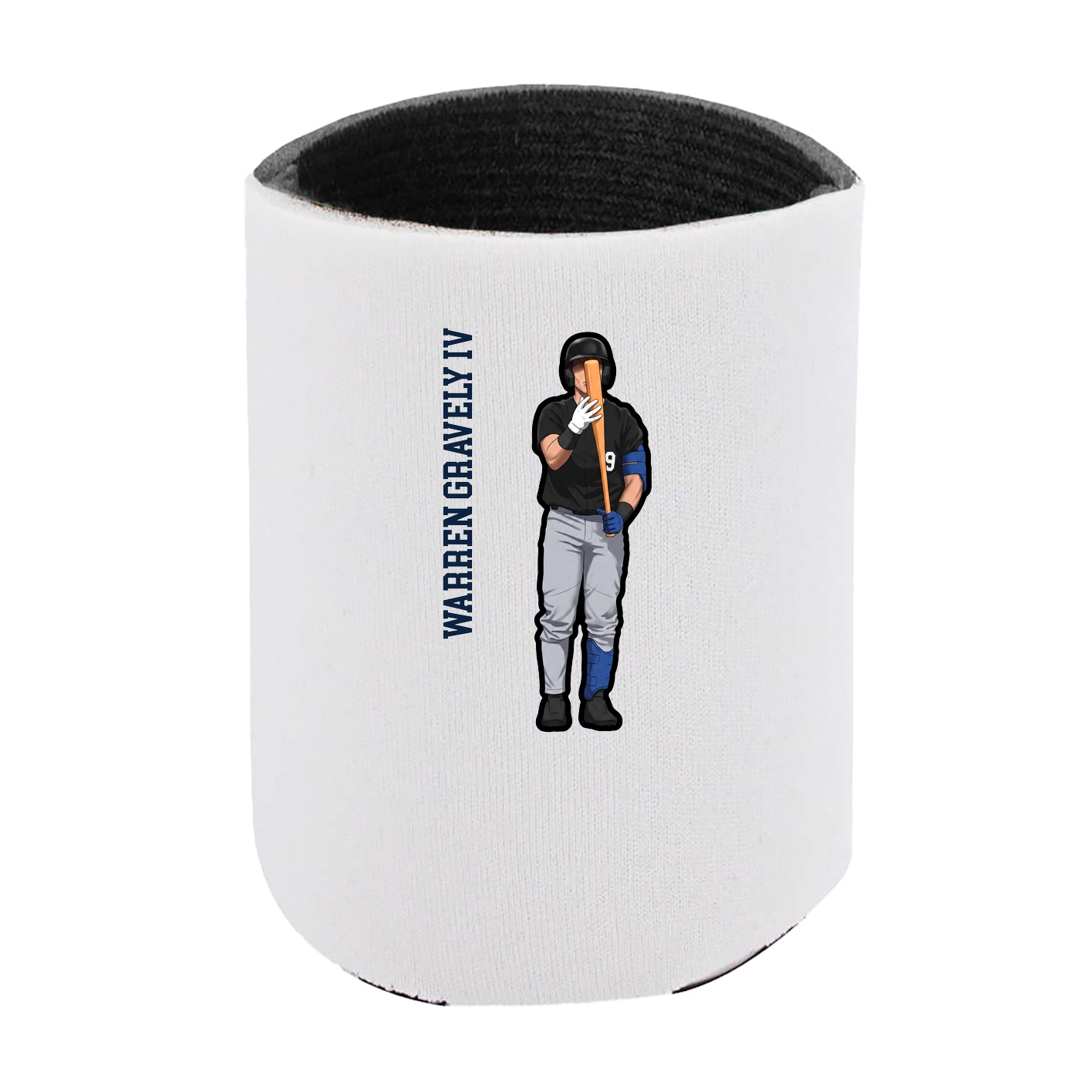 Can Holder — Name Vertical in White