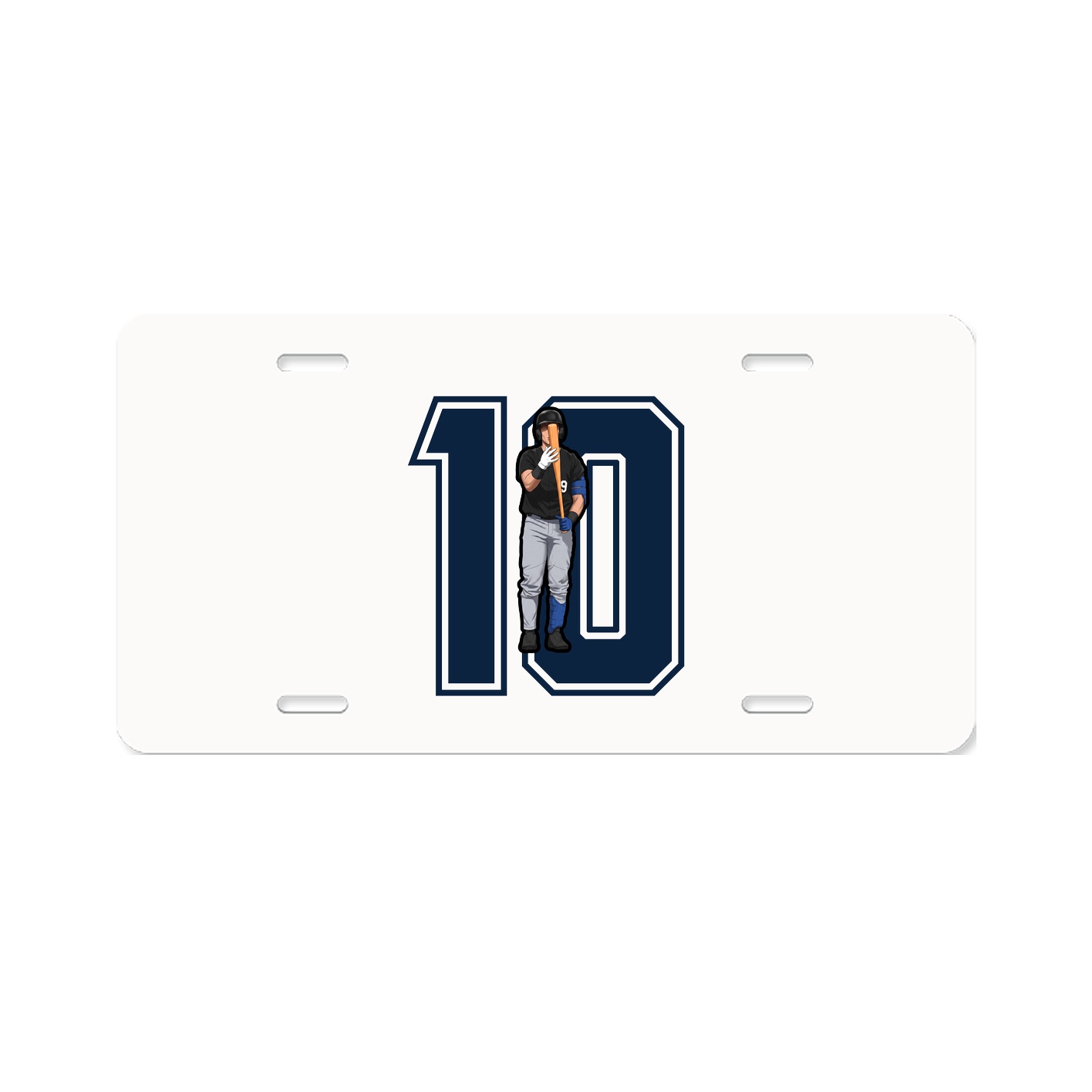License Plate — Number in Classic