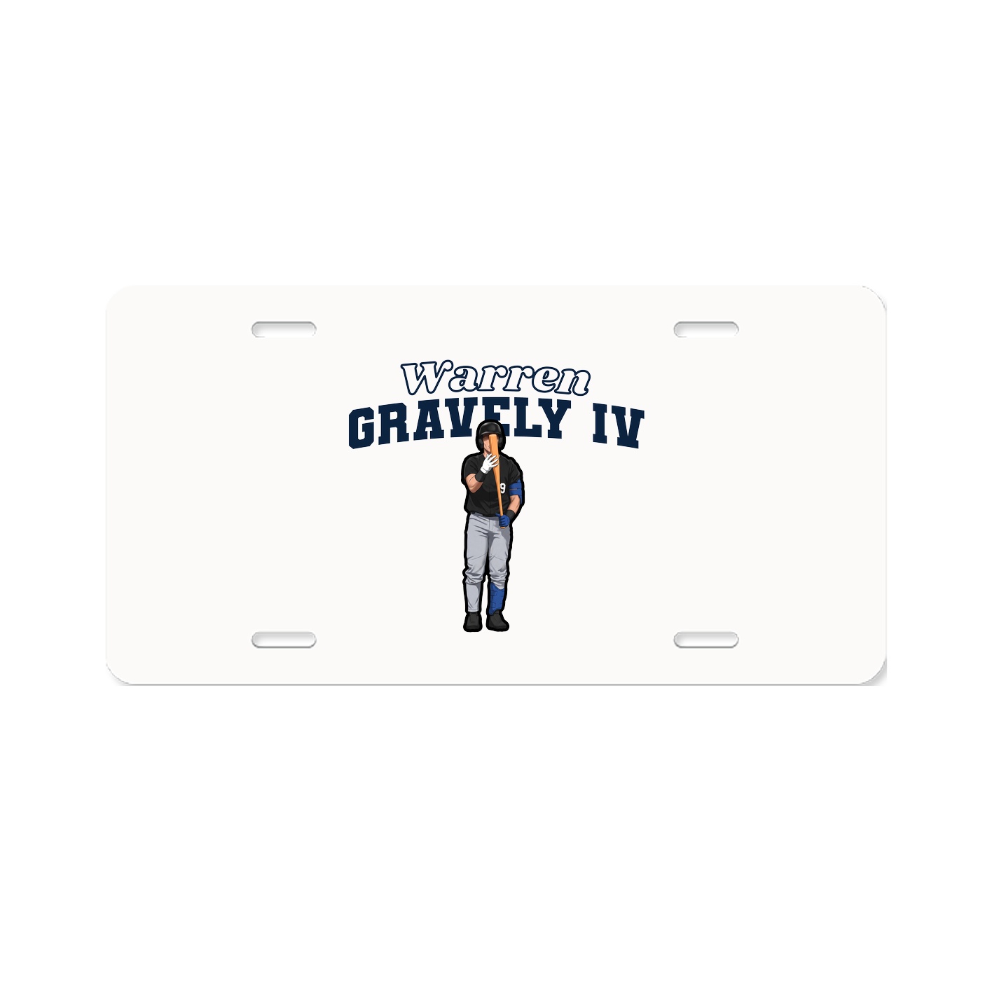 License Plate — Name Arch in Classic