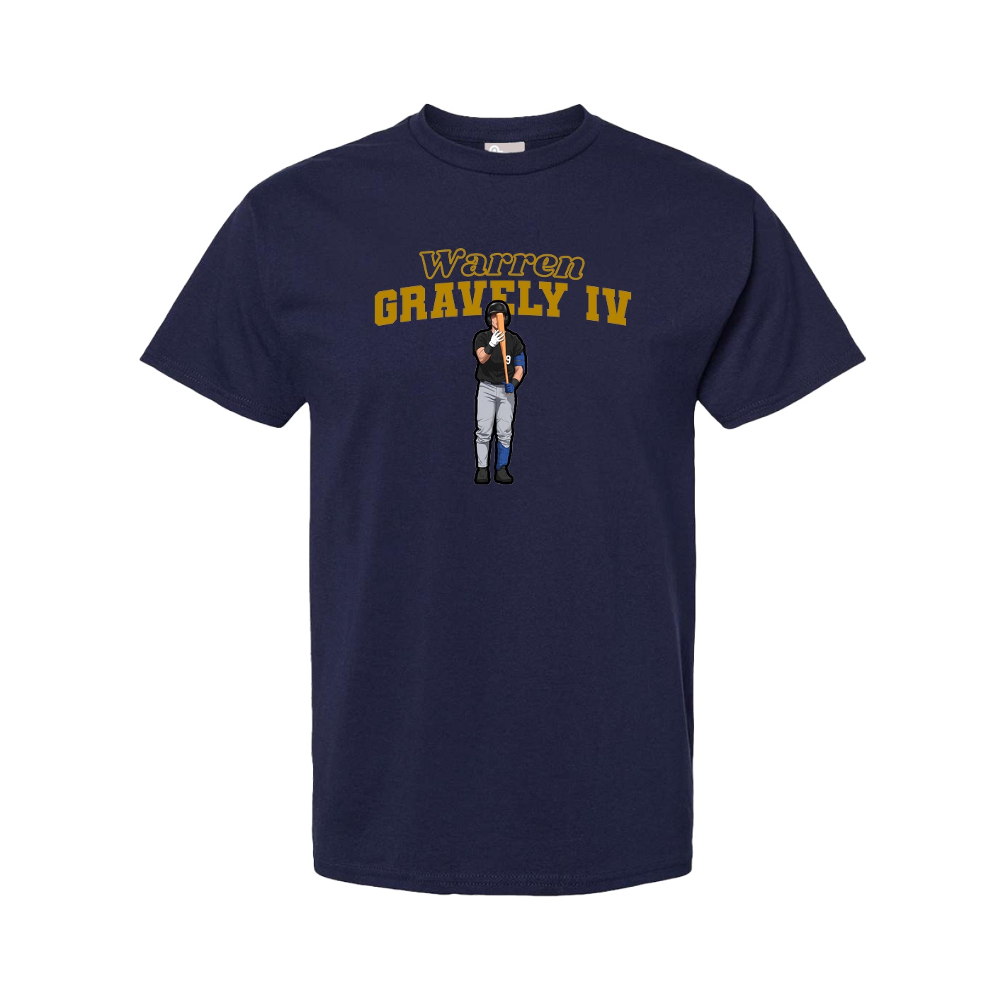 Youth Tee — Name Arch in Navy