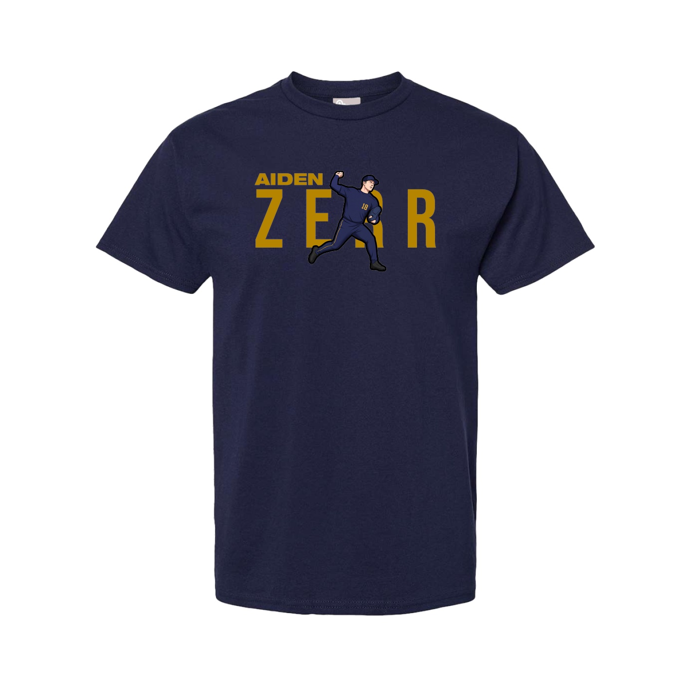 Tee — Player Name in Navy