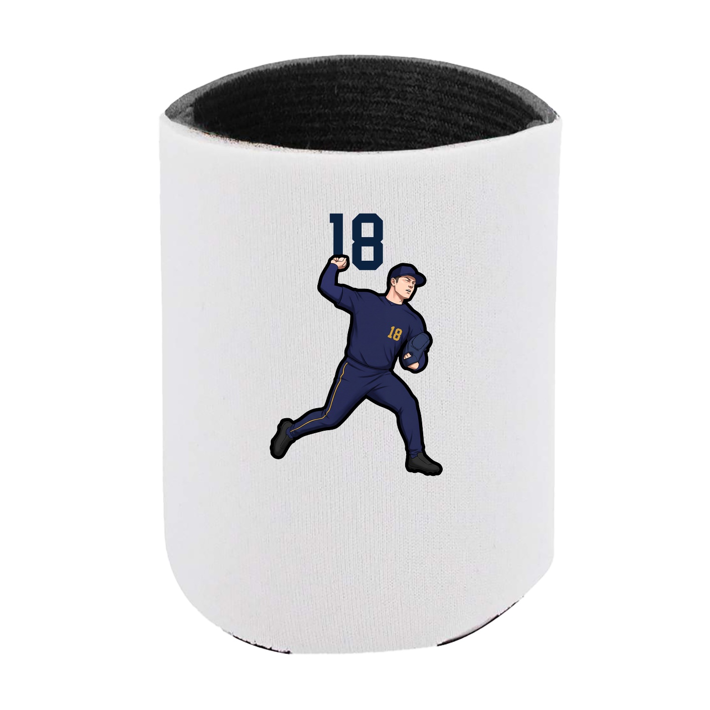Can Holder — Number Top in White