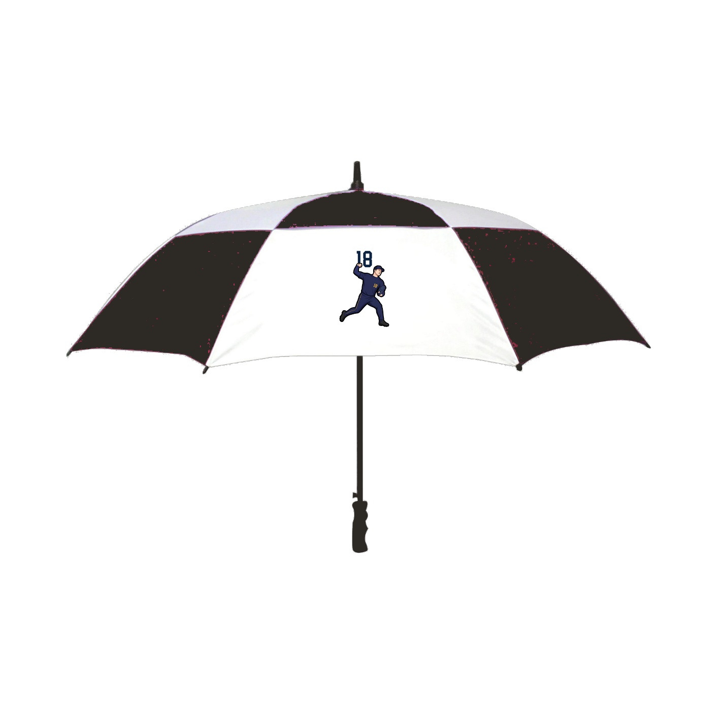 Golf Umbrella — Number Top in Black