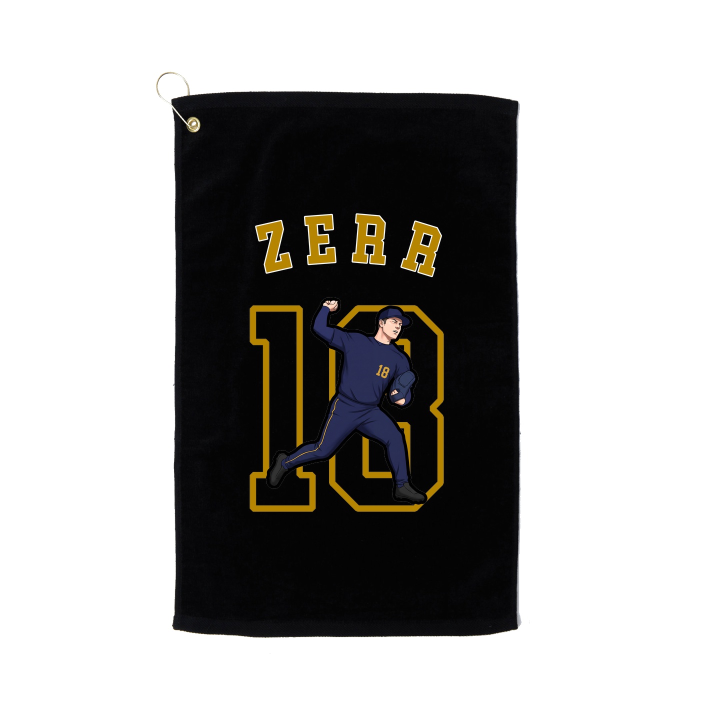 Golf Towel — Shirsey Arch in Black
