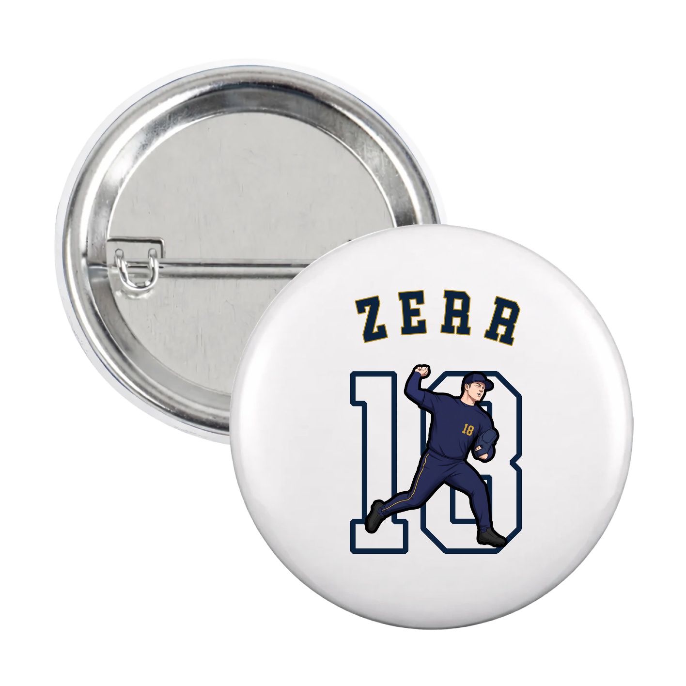 Game Day Button — Shirsey Arch in White