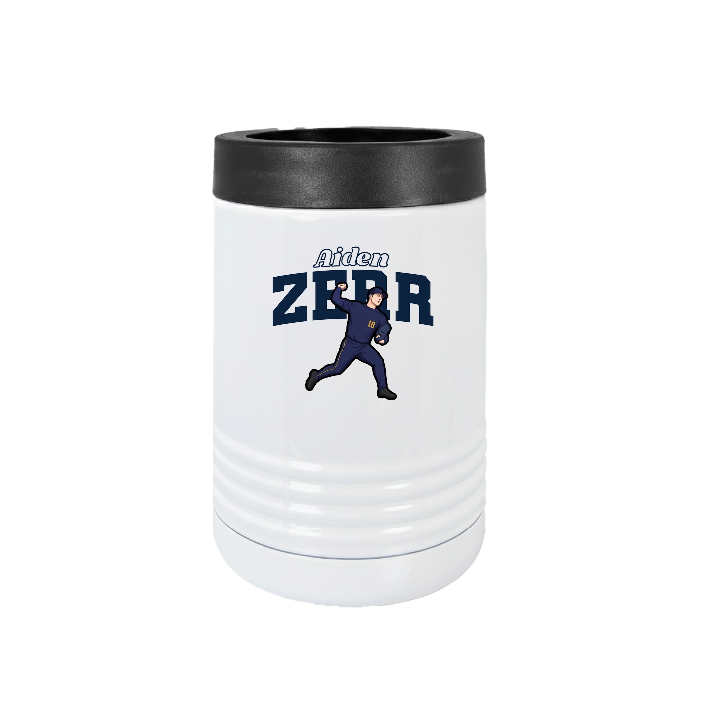 Beverage Holder — Name Arch in White