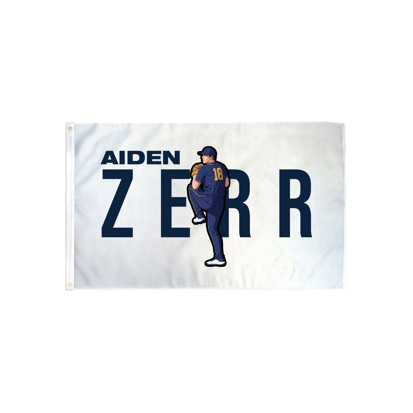3x5 Flag — Player Name in Classic