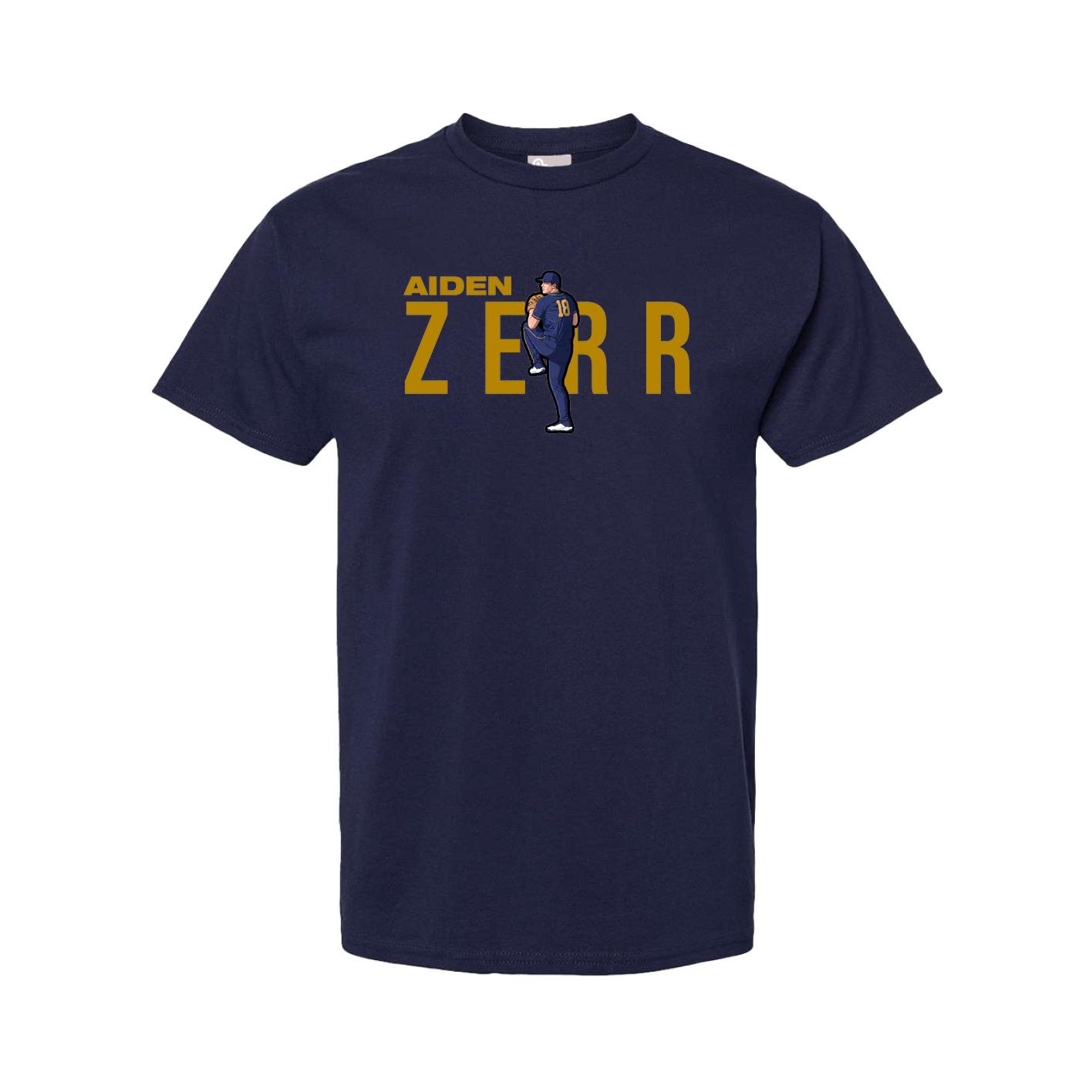 Youth Tee — Player Name in Navy