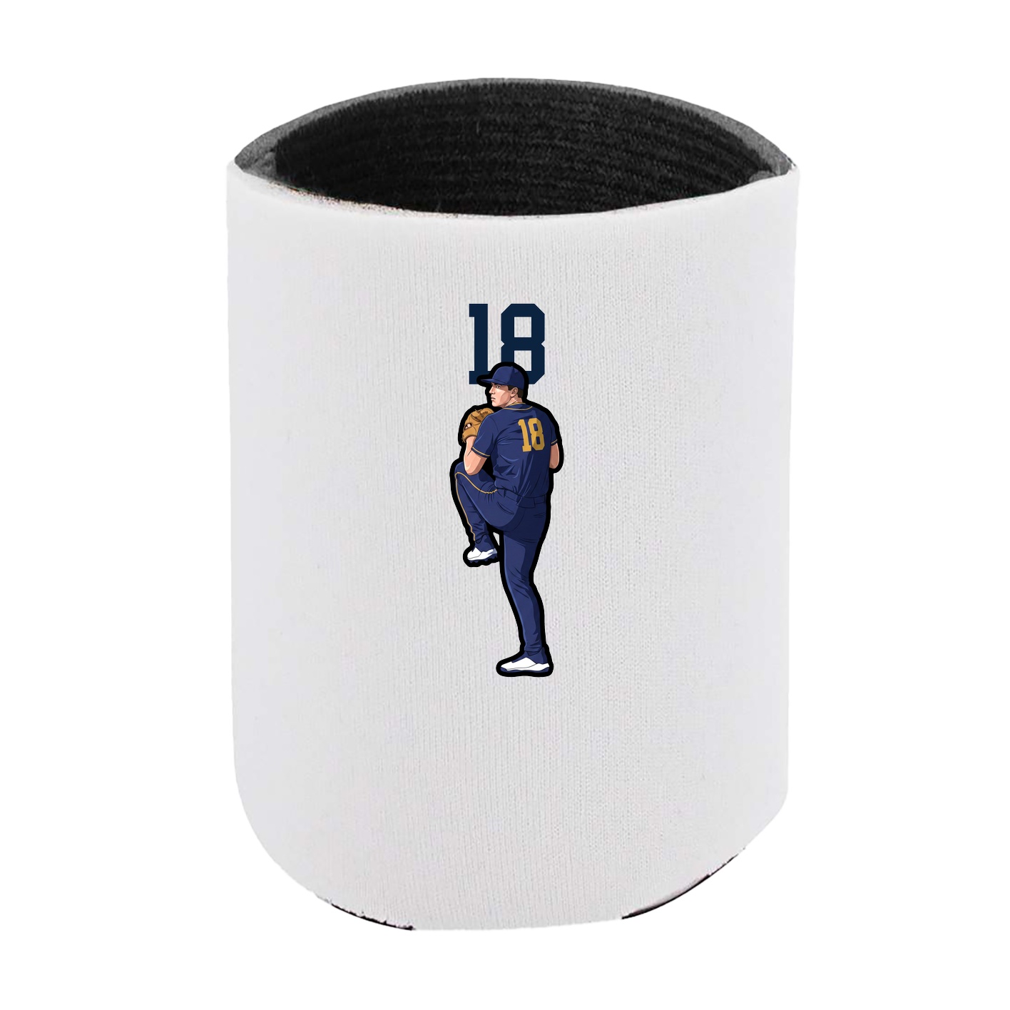 Can Holder — Number Top in White